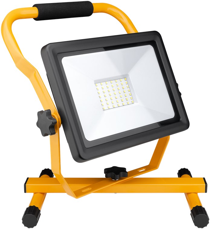 Goobay LED-Baustrahler mit Standfuß, 50 W - mit 4250 lm und kaltweißem Licht (6500 K), für den Innen- und Außeneinsatz geeignet (IP65)