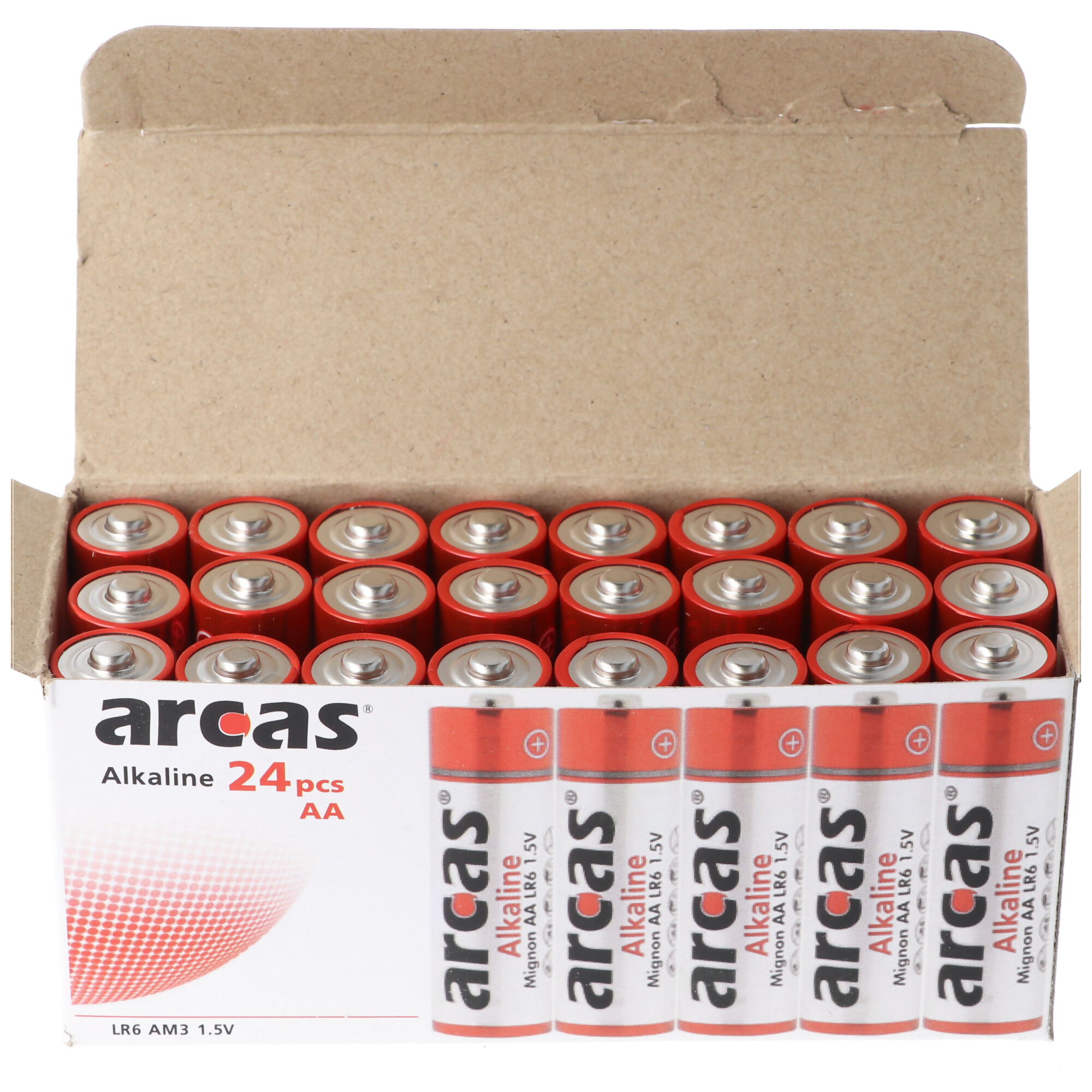 Alkaline Batterie LR6, AA, Mignon, 1,5 Volt 24 Stück