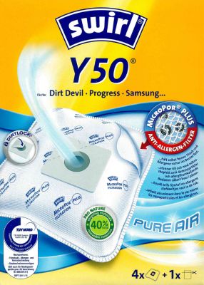 Swirl Staubsaugerbeutel Y50 MicroPor Plus für Dirt Devil, Progress und Samsung Staubsauger