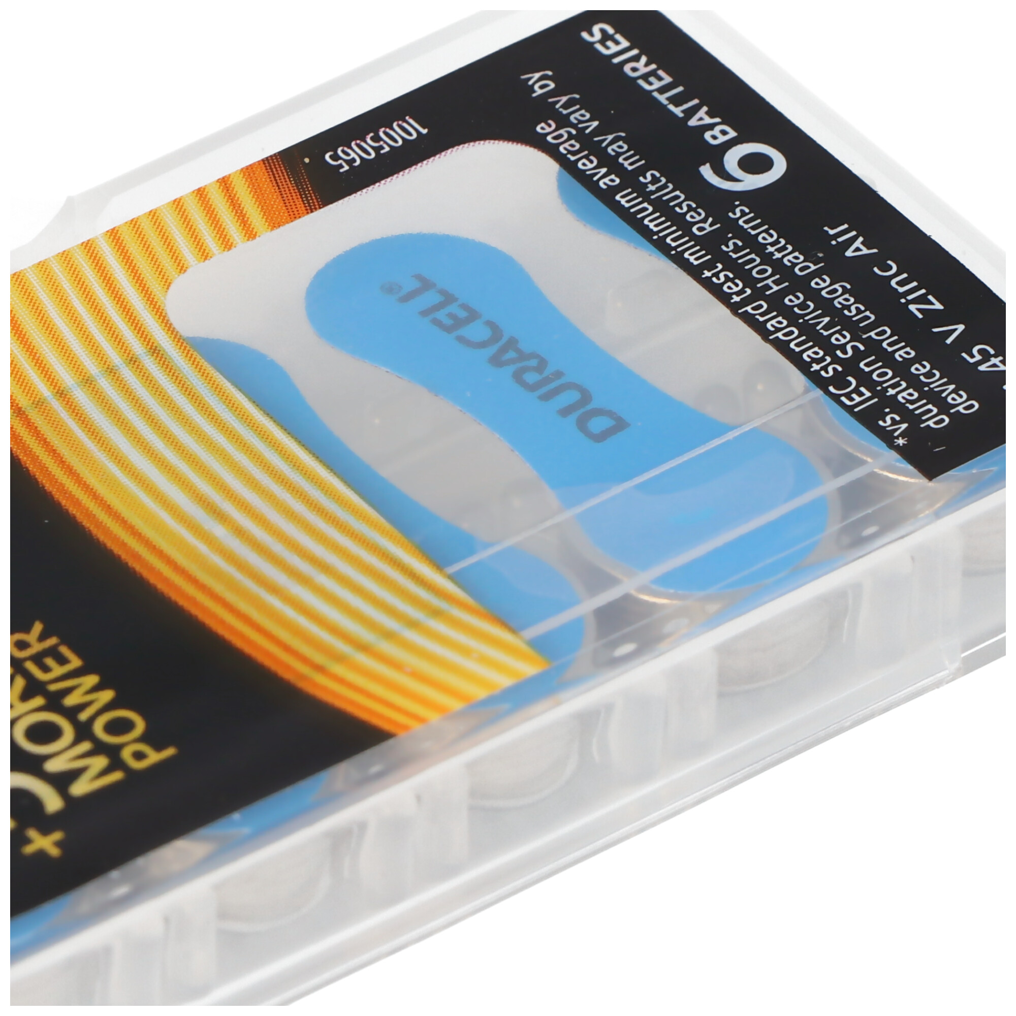 Duracell Hörgerätebatterie 675, IEC PR44 Zink Air Batterien 6 Stück in Kunststoffbox