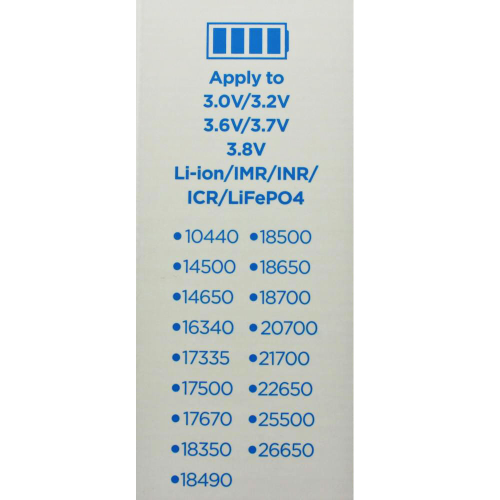 Schnell-Ladegerät 2fach passend für Li-Ion, IFR und LiFePo4 Akku mit 3,2 Volt, 3,6 Volt bis 3,8 Volt, Ladeschlussspannung max. 4,35V