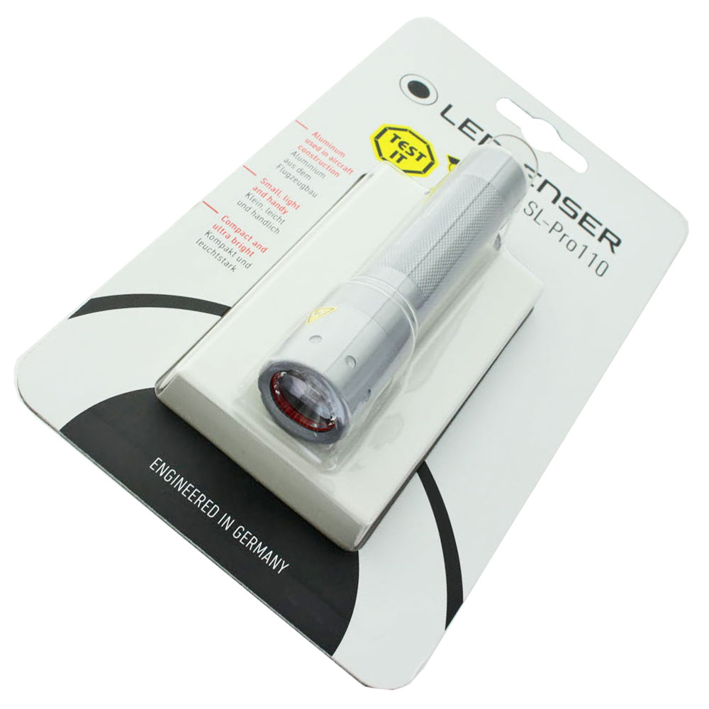 Ledlenser SL-Pro110 LED Taschenlampe fokussierbar inklusive einer Mignon AA Standard Batterie