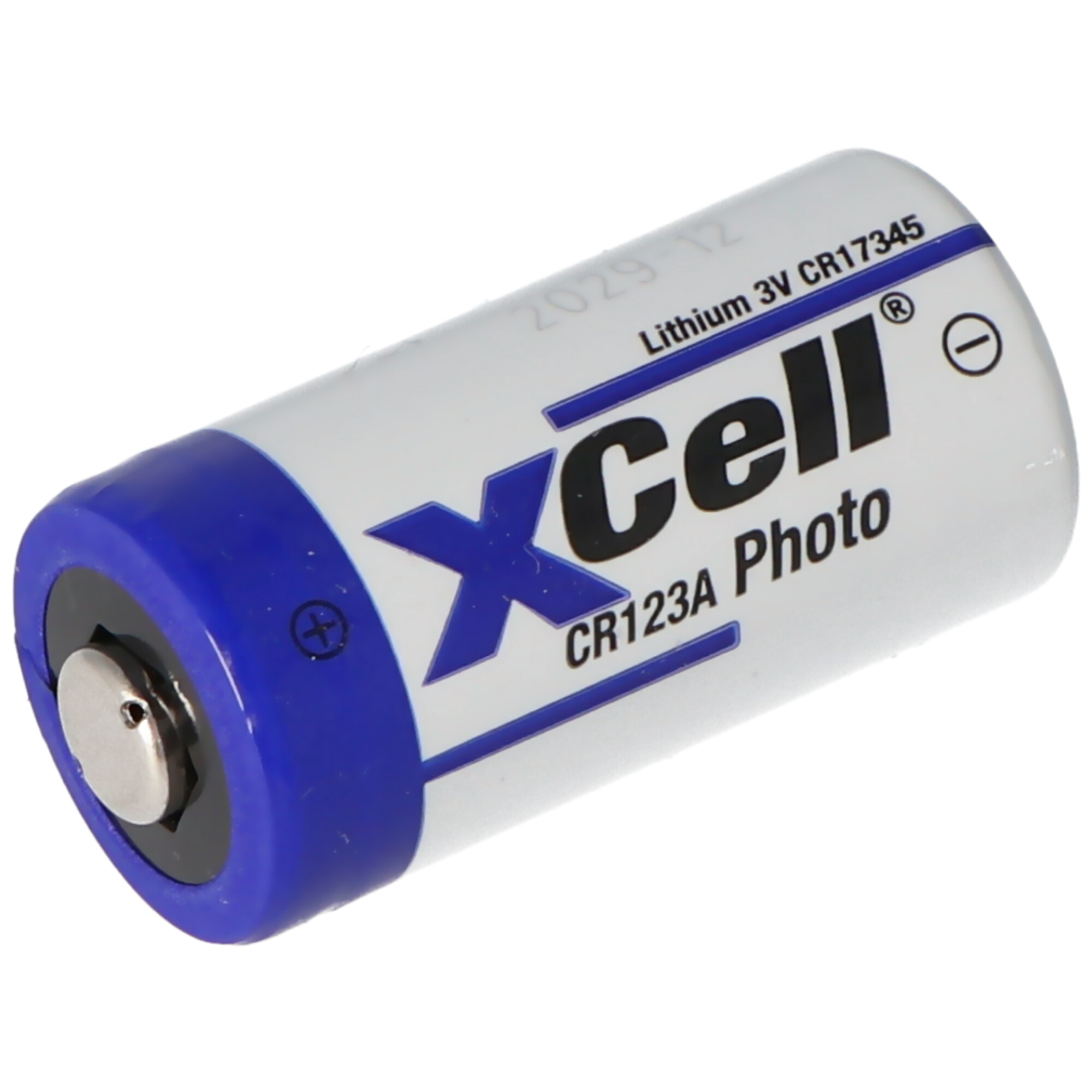 100 Stück Photobatterie CR123A Lithium Batterie 3 Volt max. 1550mAh, 34,5x17mm 19Gramm Lose Ware bulk