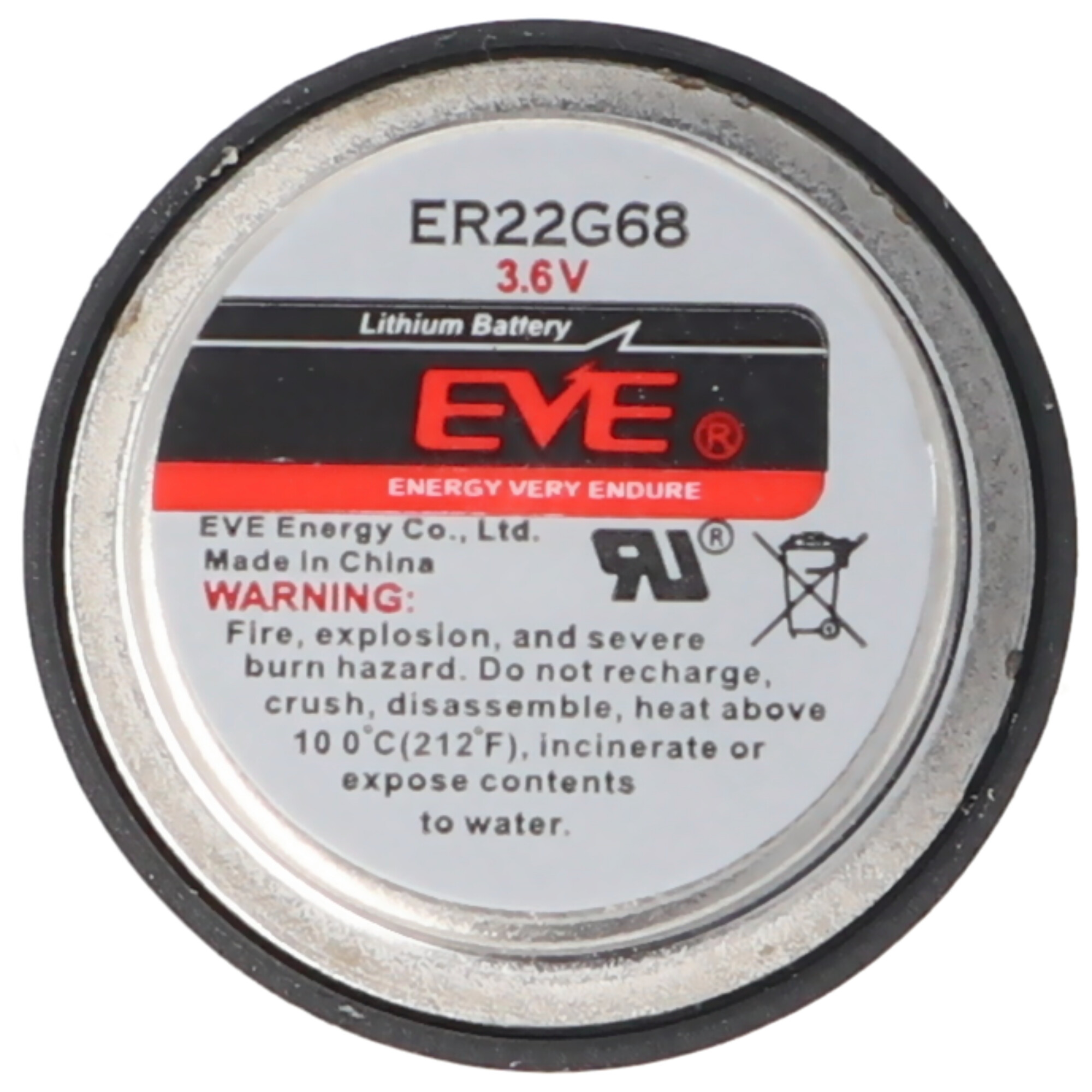 EVE ER22G68 Lithium Batterie 22,6x8,2mm 3,6 Volt mit 2 Lötpins, ersetzt TL-5186 und SL-840