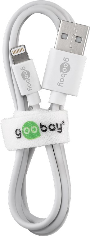 Goobay Apple Lightning Ladeset (5 W) - Netzteil mit Apple Lightning-Kabel, 1 m, weiß