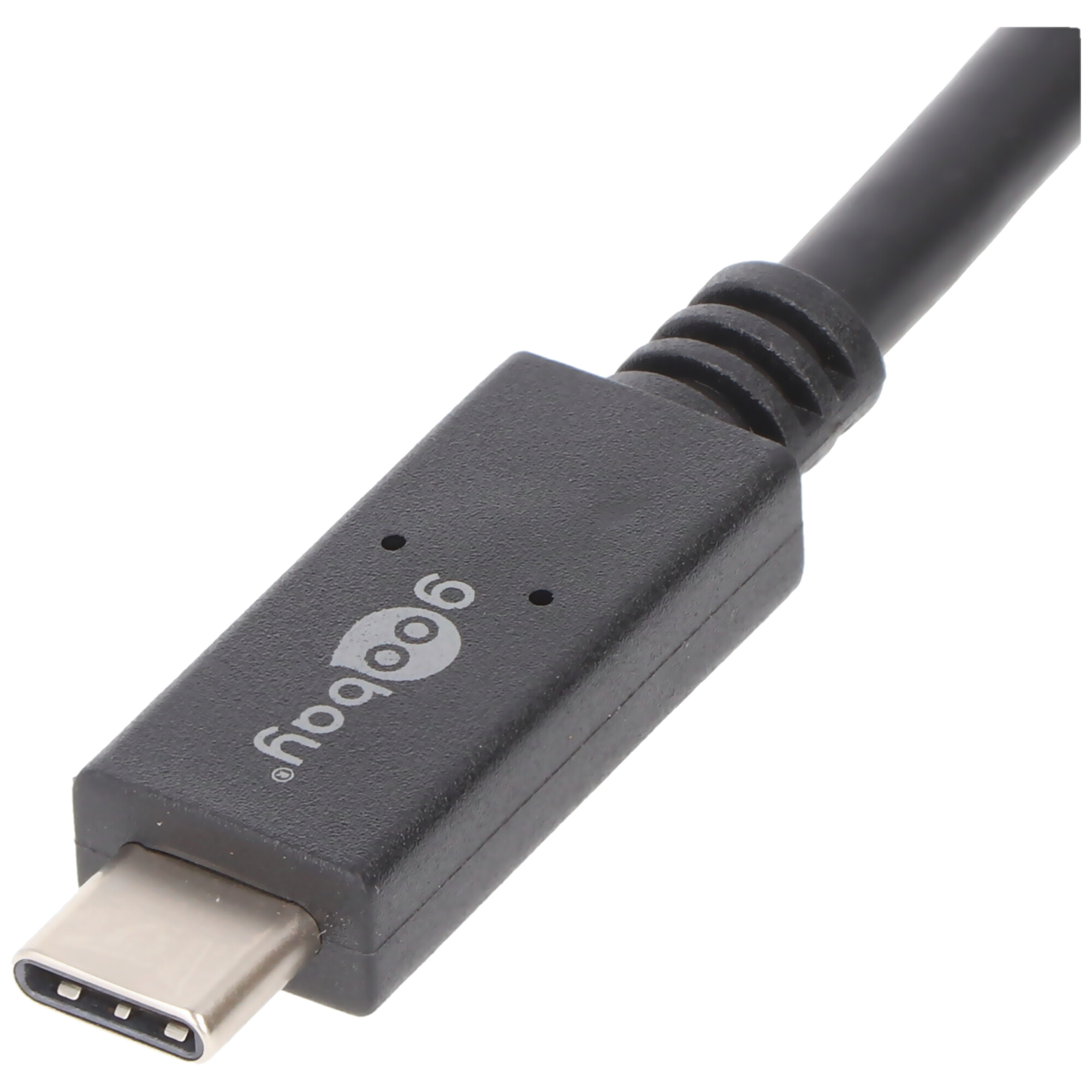 USB-C Lade- und Synchronisationskabel USB 3.1 Generation 2 für alle Geräte mit USB-C Anschluss, 1 Meter schwarz, 3A
