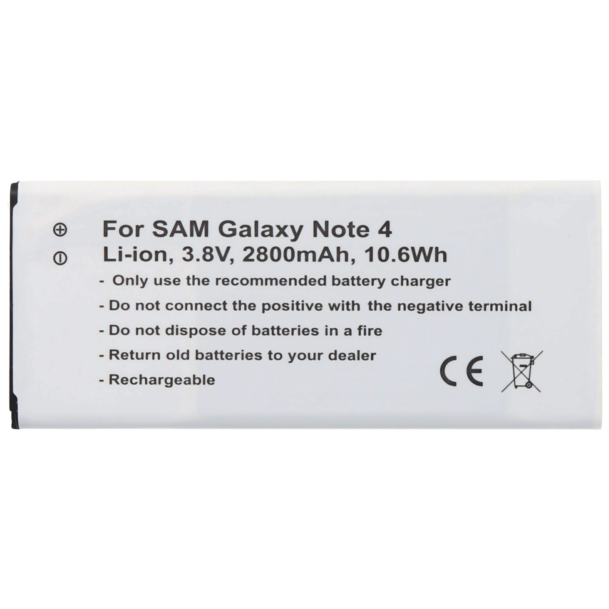 AccuCell Akku passend für den Samsung Galaxy Note 4 Akku mit NFC