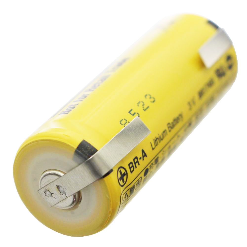 BR-A Panasonic Lithium Batterie mit Lötfahne in U-Form 3,0 Volt max. 1800mAh