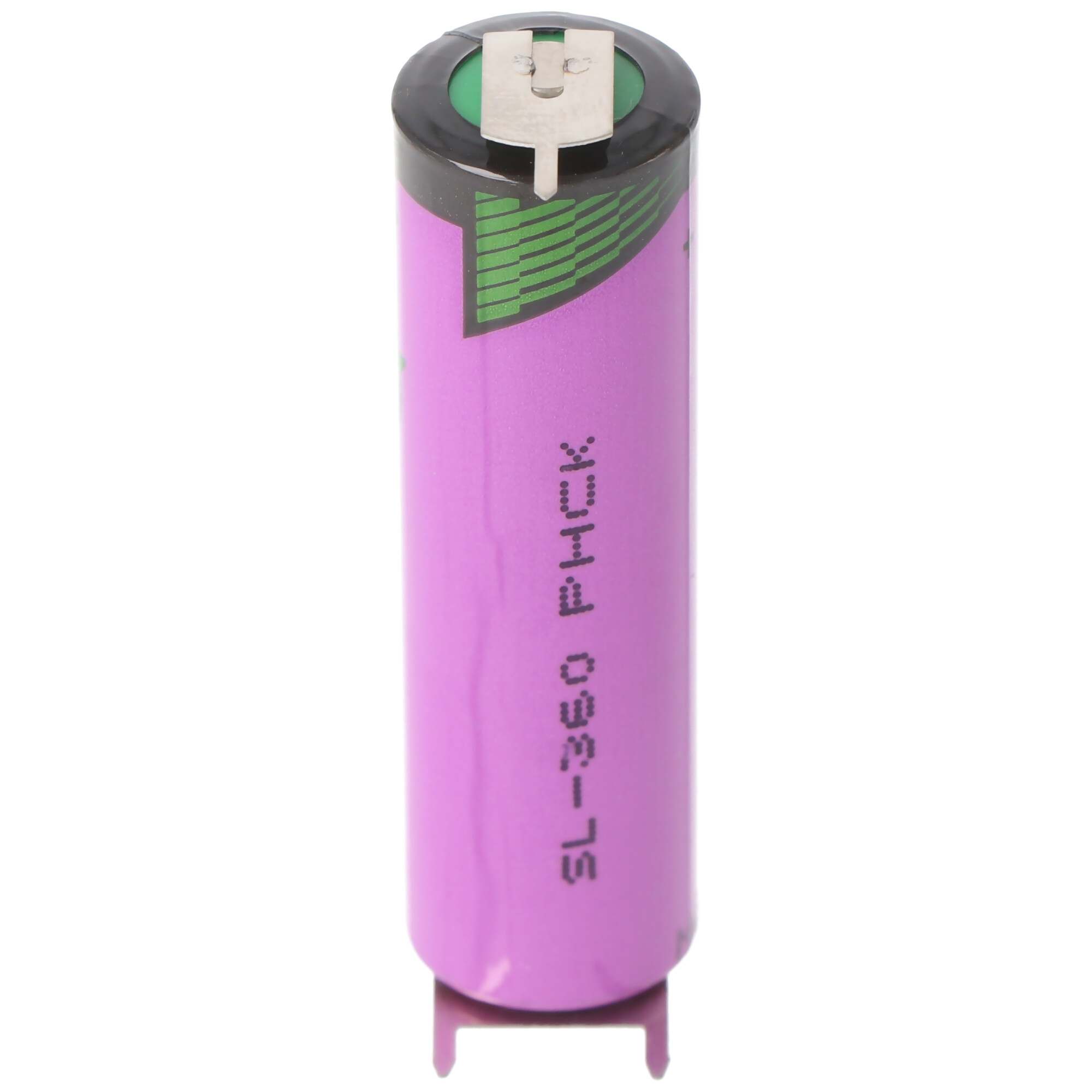 Tadiran Lithium Batterie SL-360/PT mit Lötfahnen mit 3er Print Kontakten