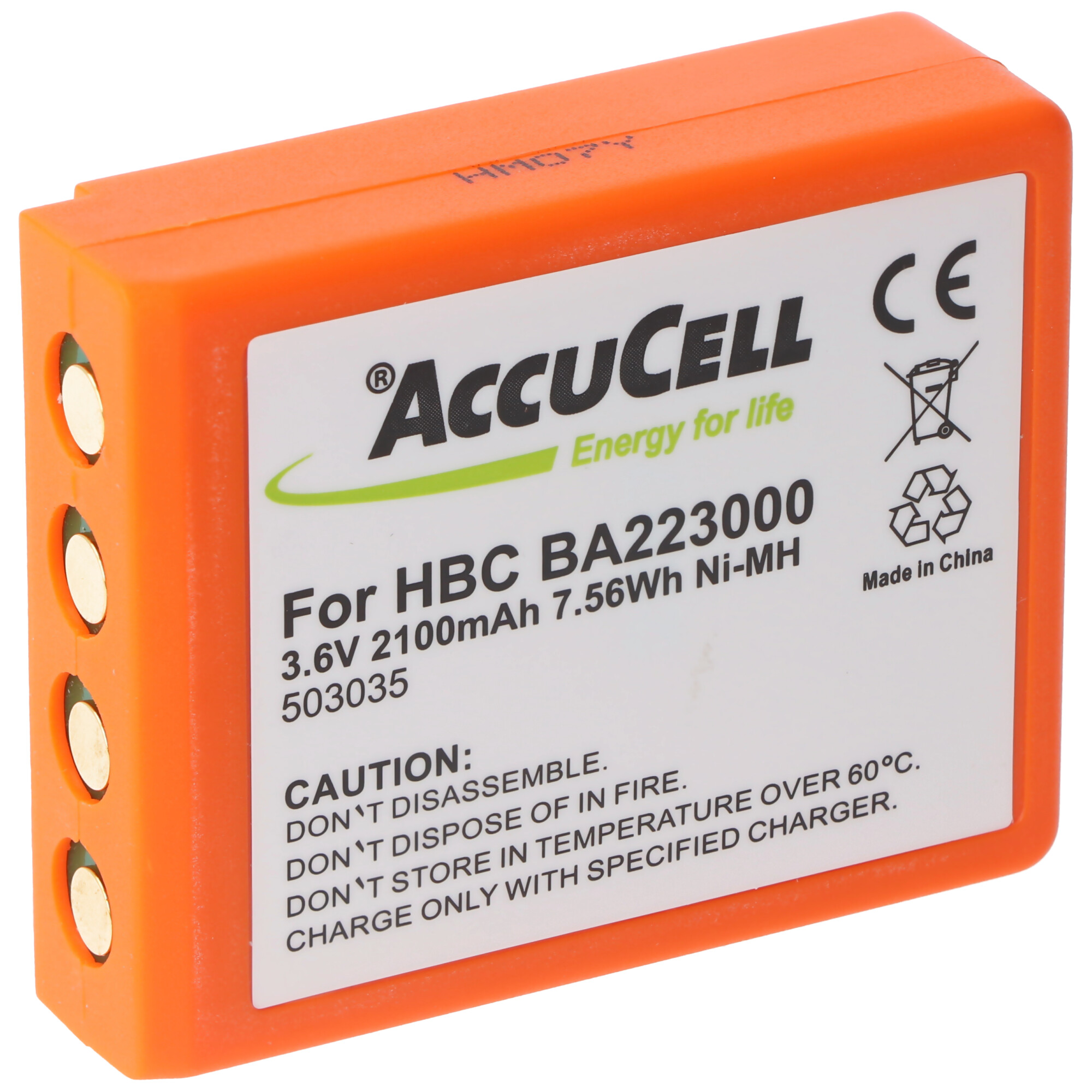 HBC BA223000 Akku passend für HBC Kransteuerung FBFUB06N, FUB06N von AccuCell