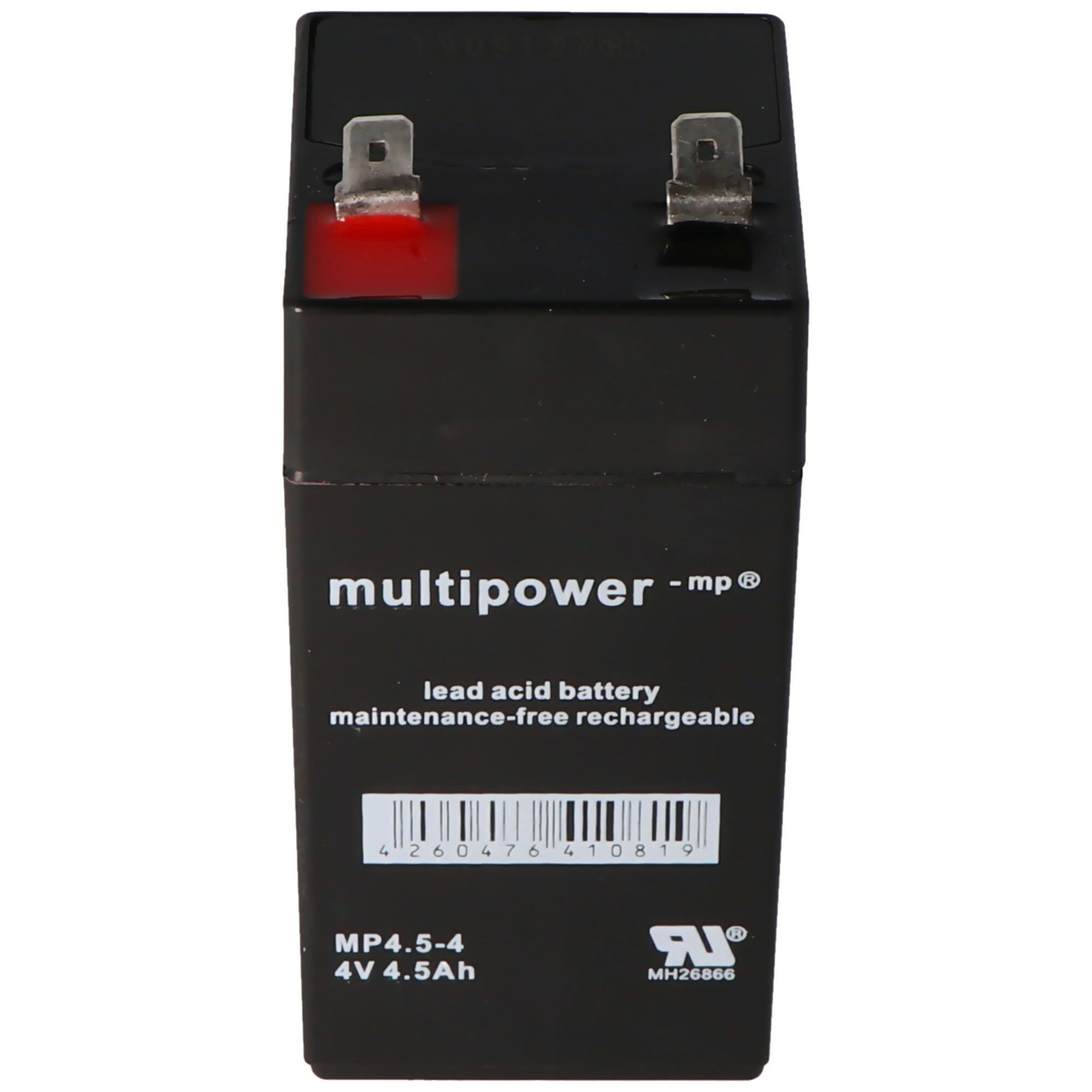 Multipower MP4.5-4 Akku PB Blei 4 Volt, 4500mAh, 6,3mm Kontakte