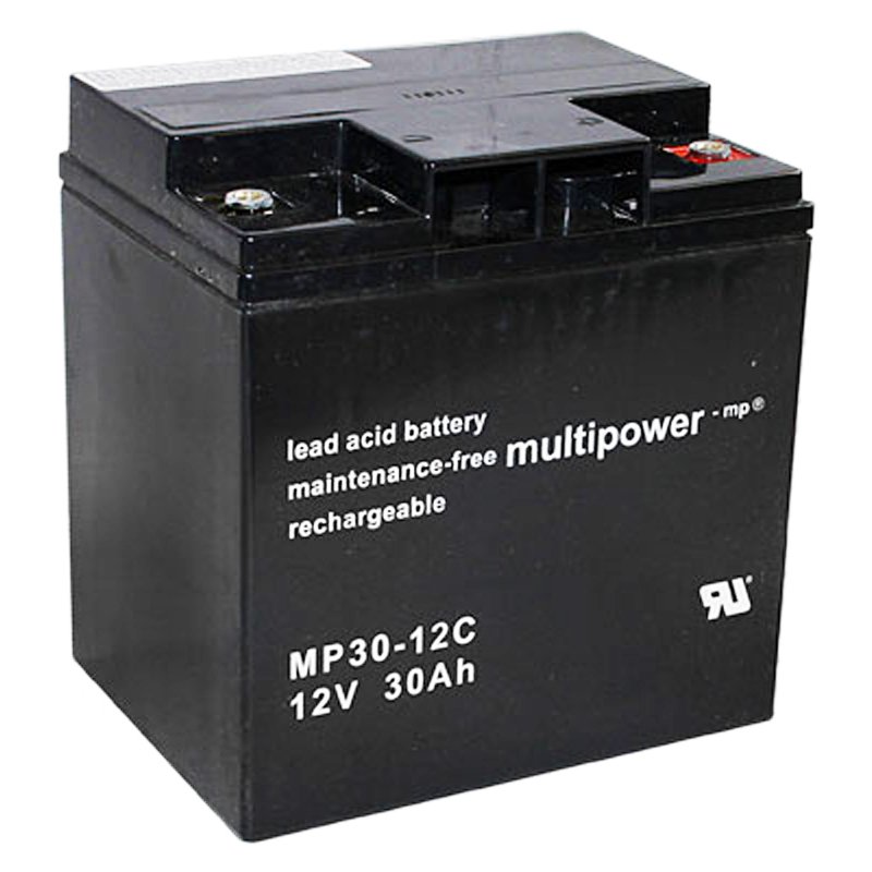 Multipower MP30-12C Blei Akku 12 Volt 30Ah mit M6 Schraubanschluss