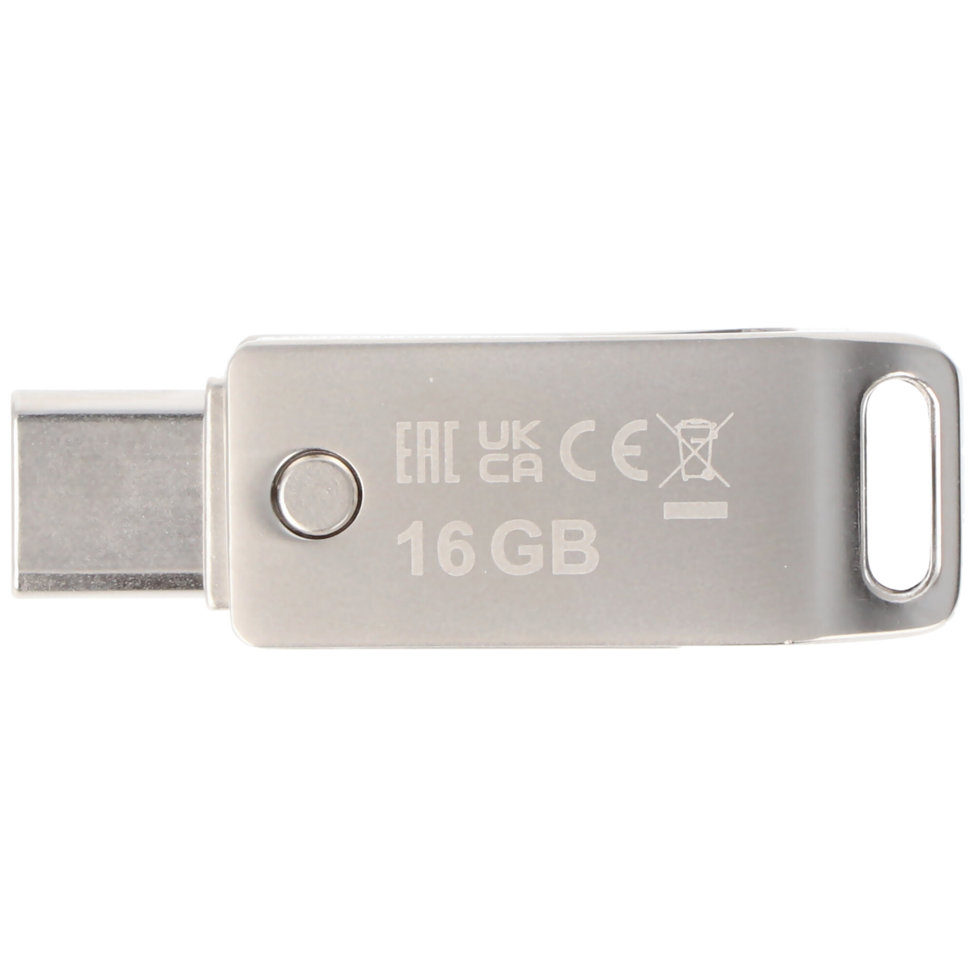 Mymedia USB 3.2 OTG Stick 16GB, Typ A-C, My Dual, silber Retail-Blister