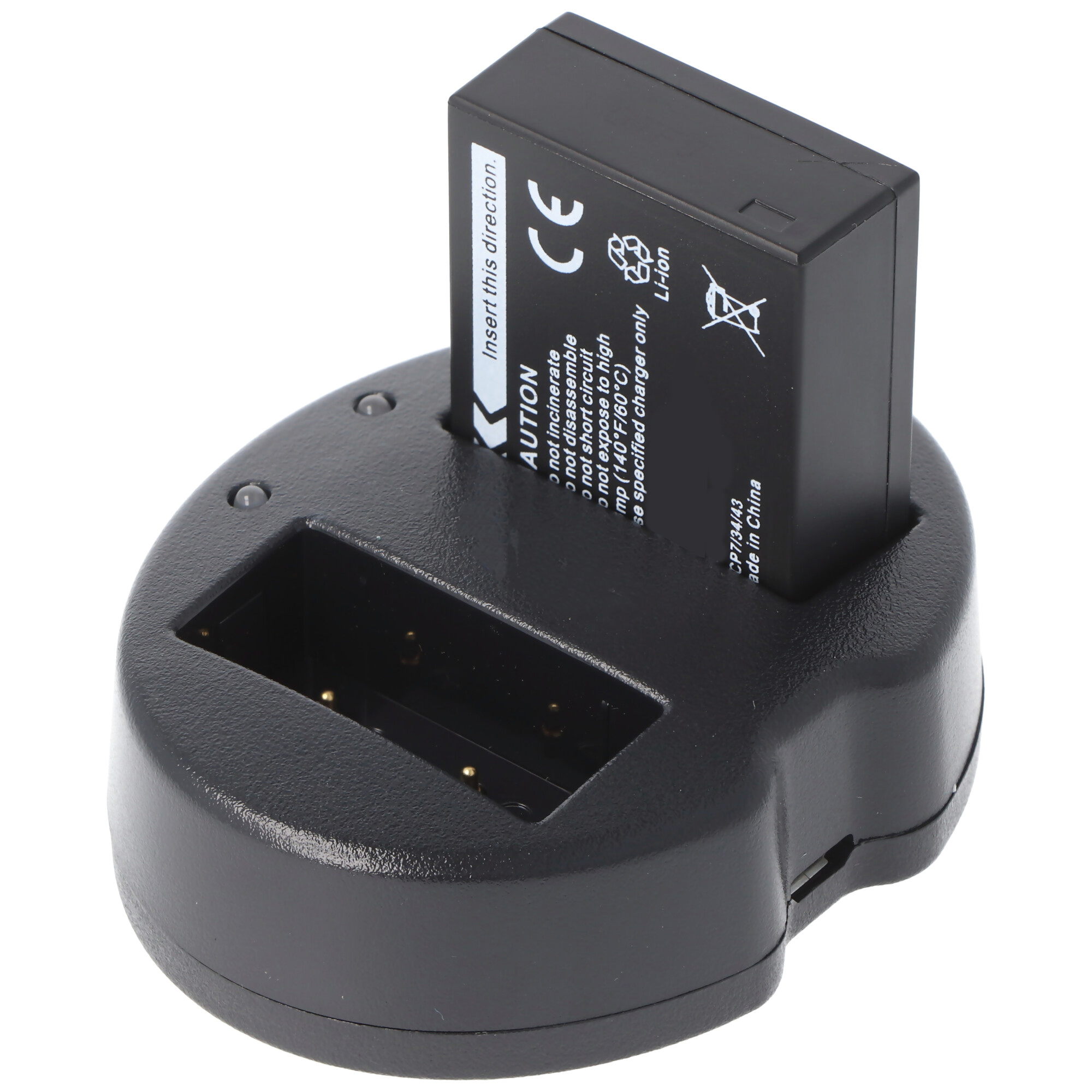 2-Fach USB Ladegerät für zwei Stück Fuji Akku NP-W126, Lieferung inklusive Ladeadapter und USB-Ladekabel