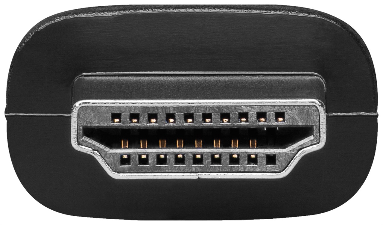 Goobay HDMI™/DVI-D-Adapter, vernickelt - HDMI™-Stecker (Typ A) > DVI-D-Buchse Dual-Link (24+1 pin)