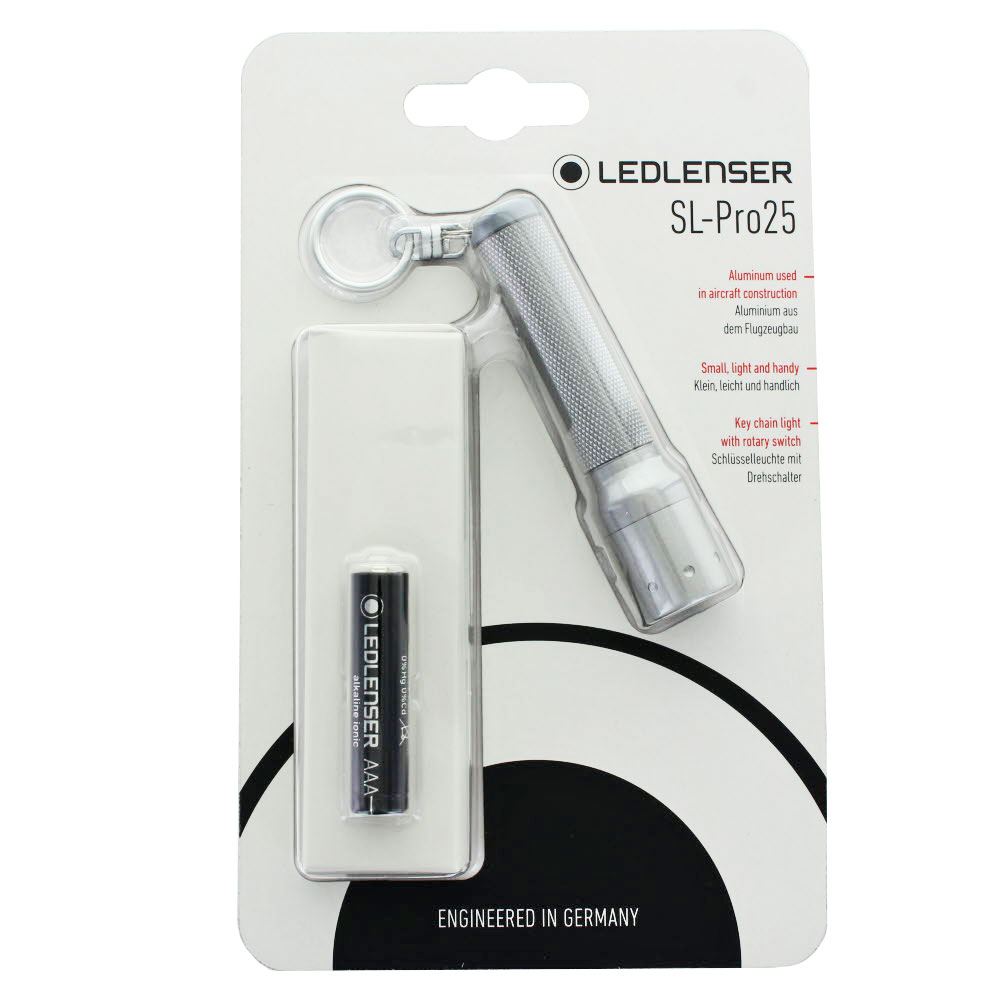 Ledlenser SL-Pro25 LED Taschenlampe fokussierbar inklusive einer Micro AAA Standard Batterie