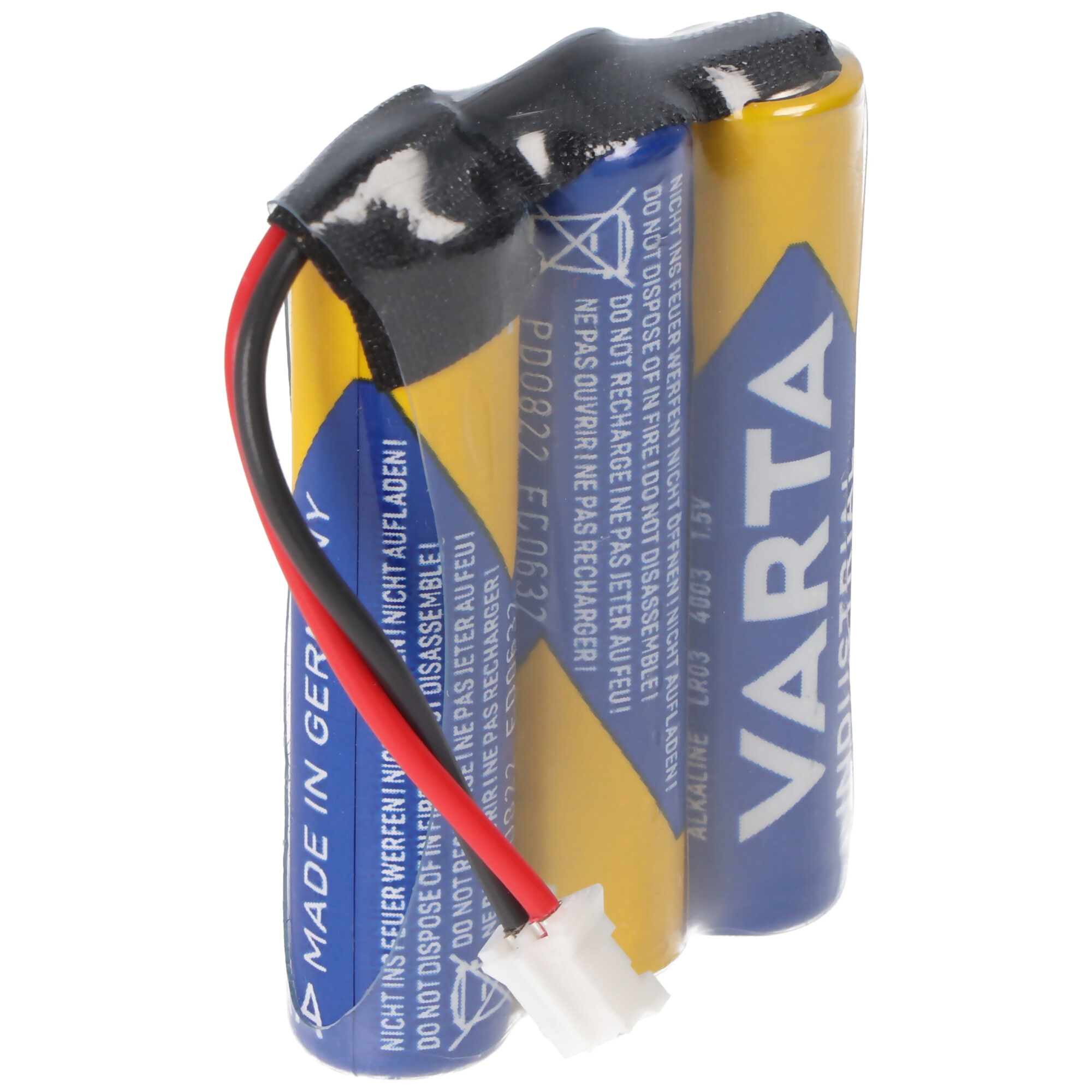 Batteriepack 4,5V F1x3 Micro AAA mit Kabel und Stecker ersetzt Safe-O-Tronic 38400200, Steckertyp PHR-Serie