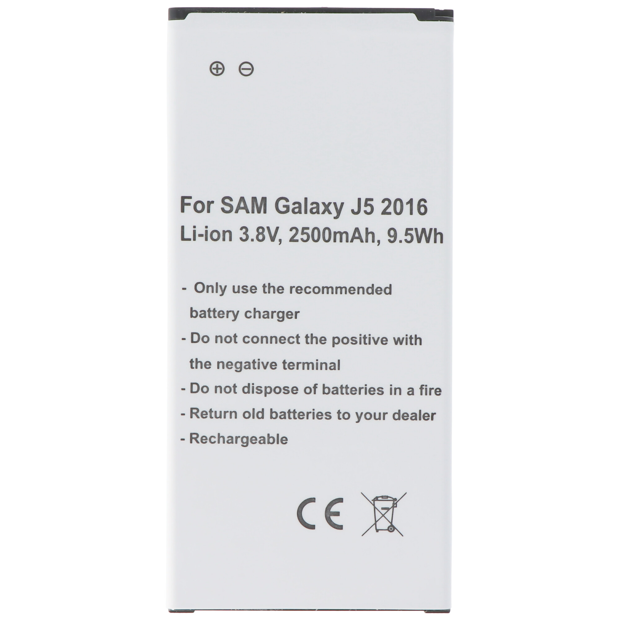 Akku passend für den Samsung Galaxy J5 2016 Akku EB-BJ510CBC, EB-BJ510CBE, GH43-04601A