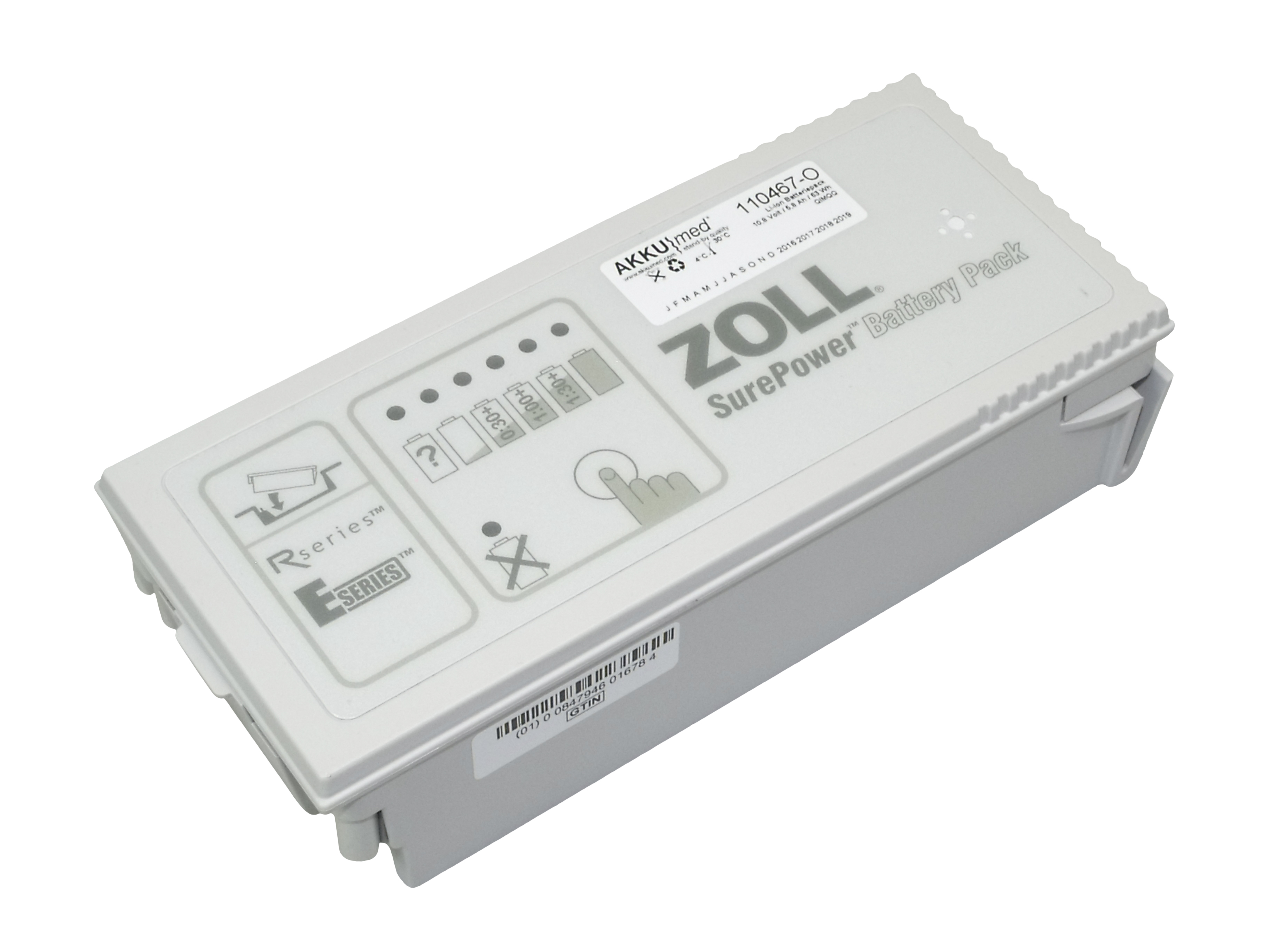 Original Li-Ion Akku Zoll Defibrillator AED Pro, E-Serie