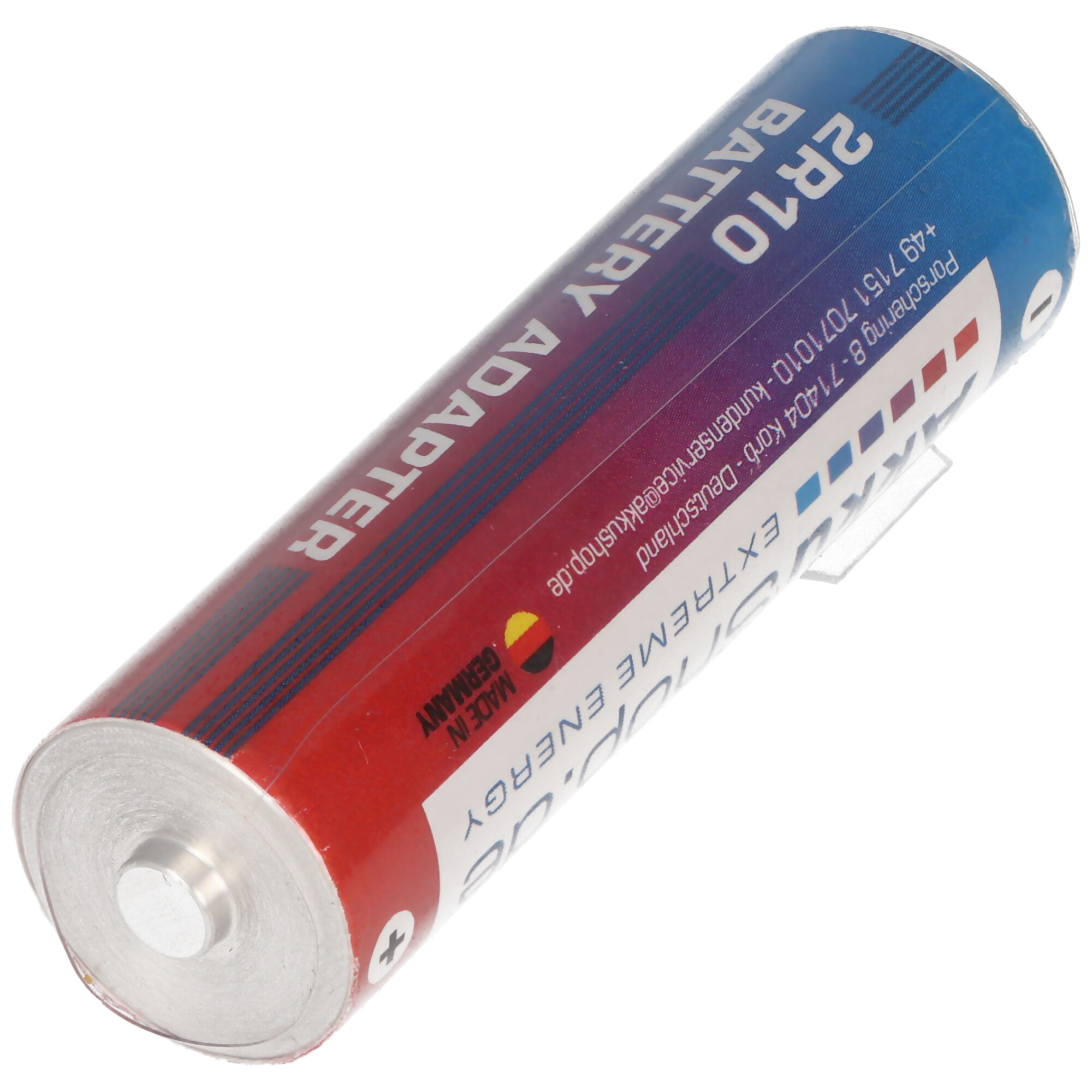 Adapter Batterie 2R10 Duplex Stab-Batterie, 2R10R, 3010, 2010, 3,0 Volt 73x21mm max. 1600mAh
