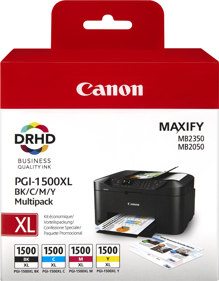 Canon Tinten Multipack PGI-1500XL BK/C/M/Y