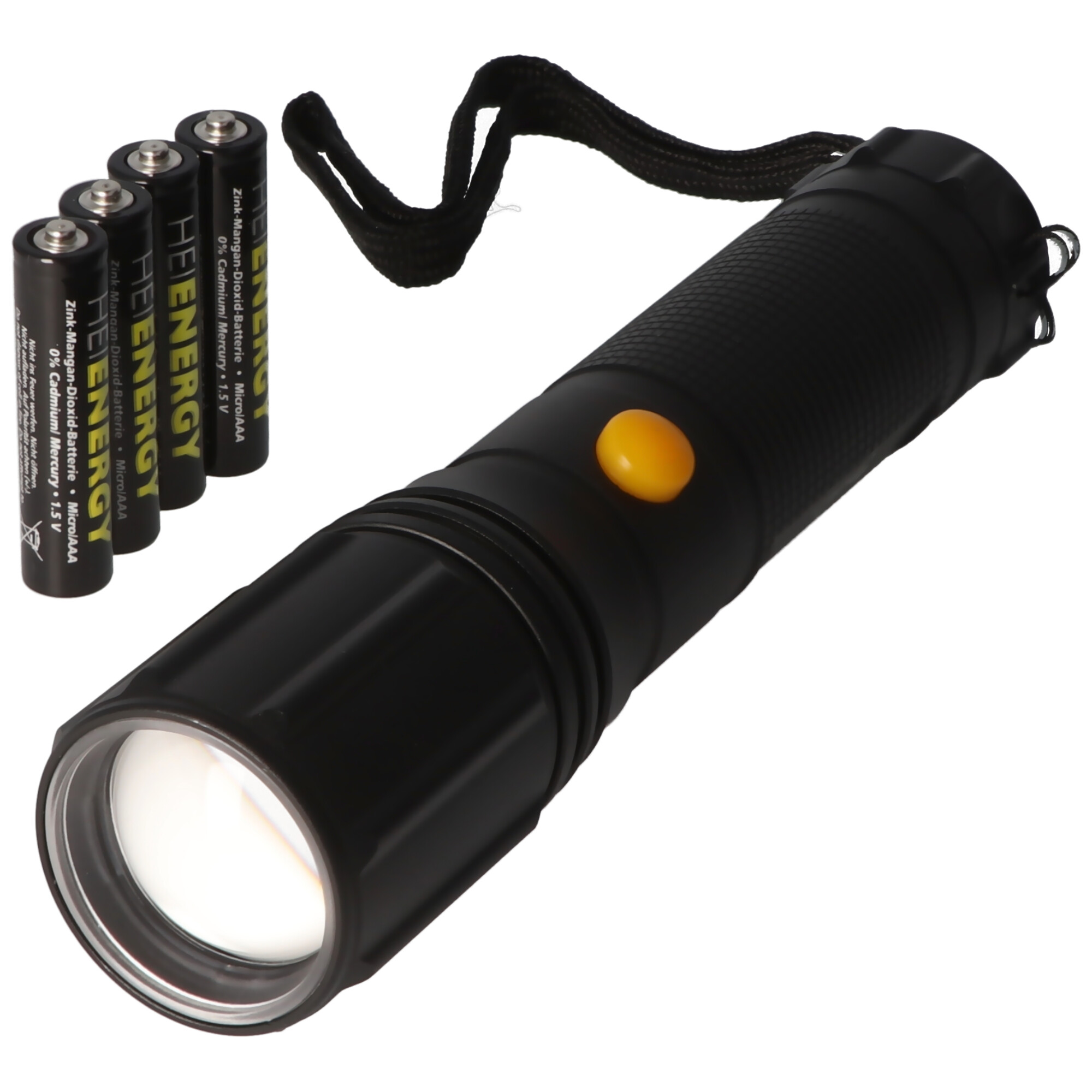 LED-Taschenlampe Smart Focus, max. 3 Watt, inklusive 4 Batterien