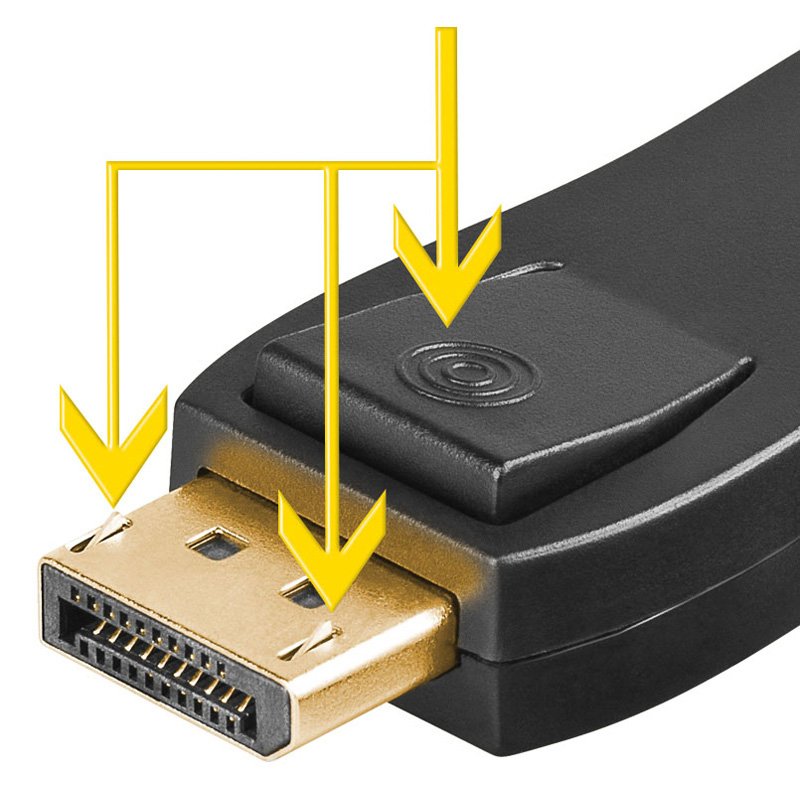 Displayport-Adapter 19-pol.HDMI-Buchse auf 20-poligen DP-Stecker