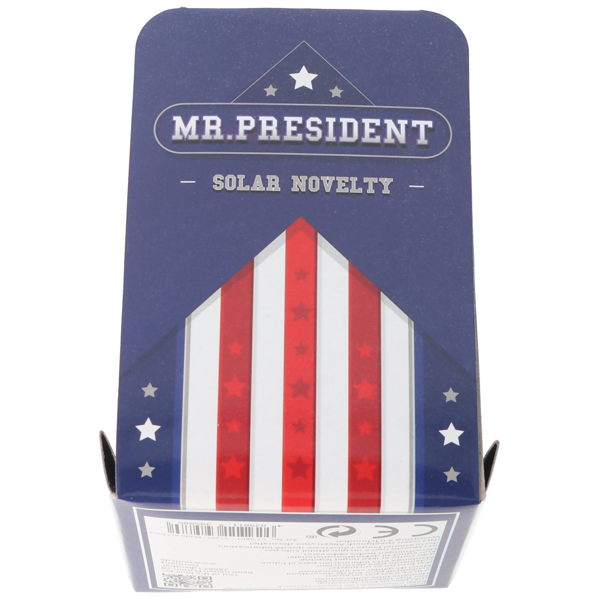 Mr. President die Solar Wackel Figur, winkt automatisch bei Sonnenlicht