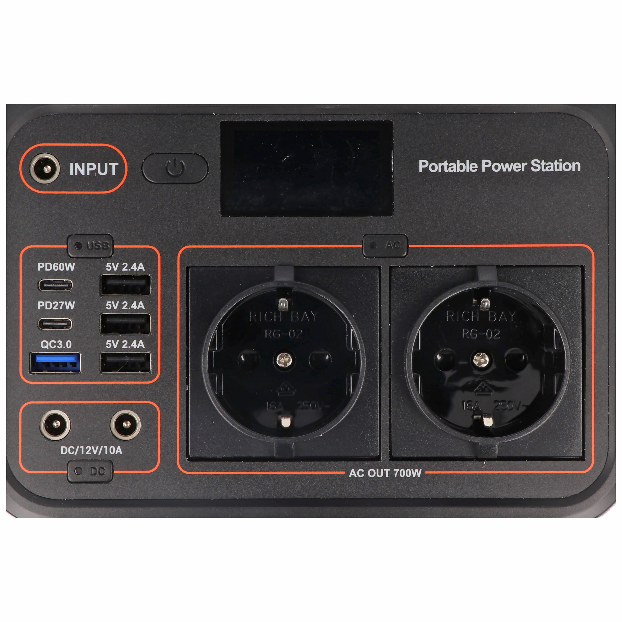 Portable Powerstation 648Wh 700W Li-ion Powerbank XXL die unabhängige Stromversorgung