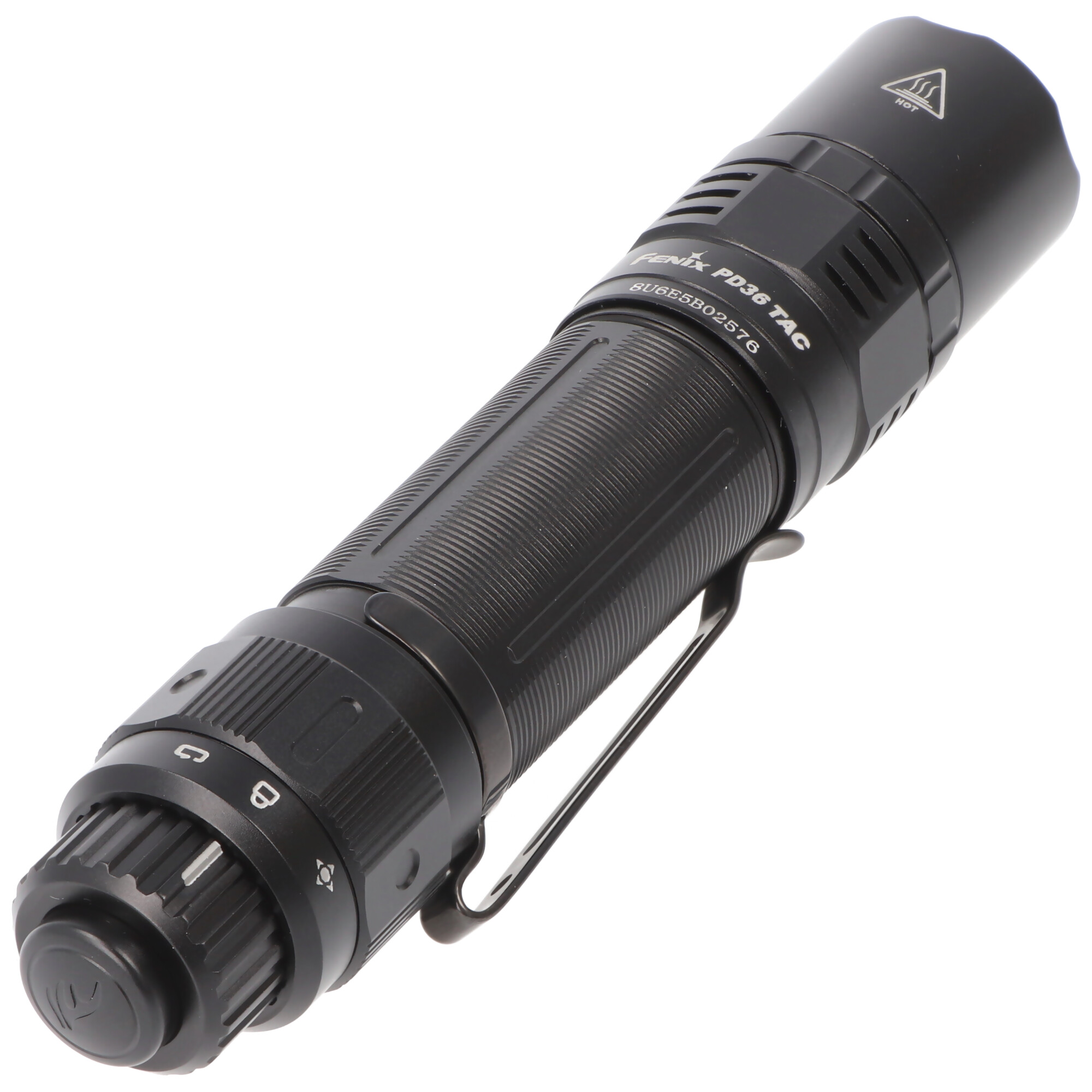 Fenix PD36 TAC LED-Taschenlampe, taktische Taschenlampe, mit Einhanddrehschalter, max. 3000 Lumen, inklusive ARB-L21-5000U Li-Ion Akku