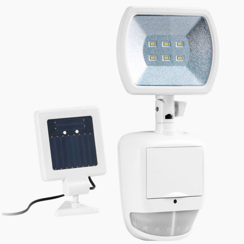 Duracell LED Solar Sicherheitsleuchte mit 120 Lumen, inklusive Lithium Akku, mit externem Solarpanel