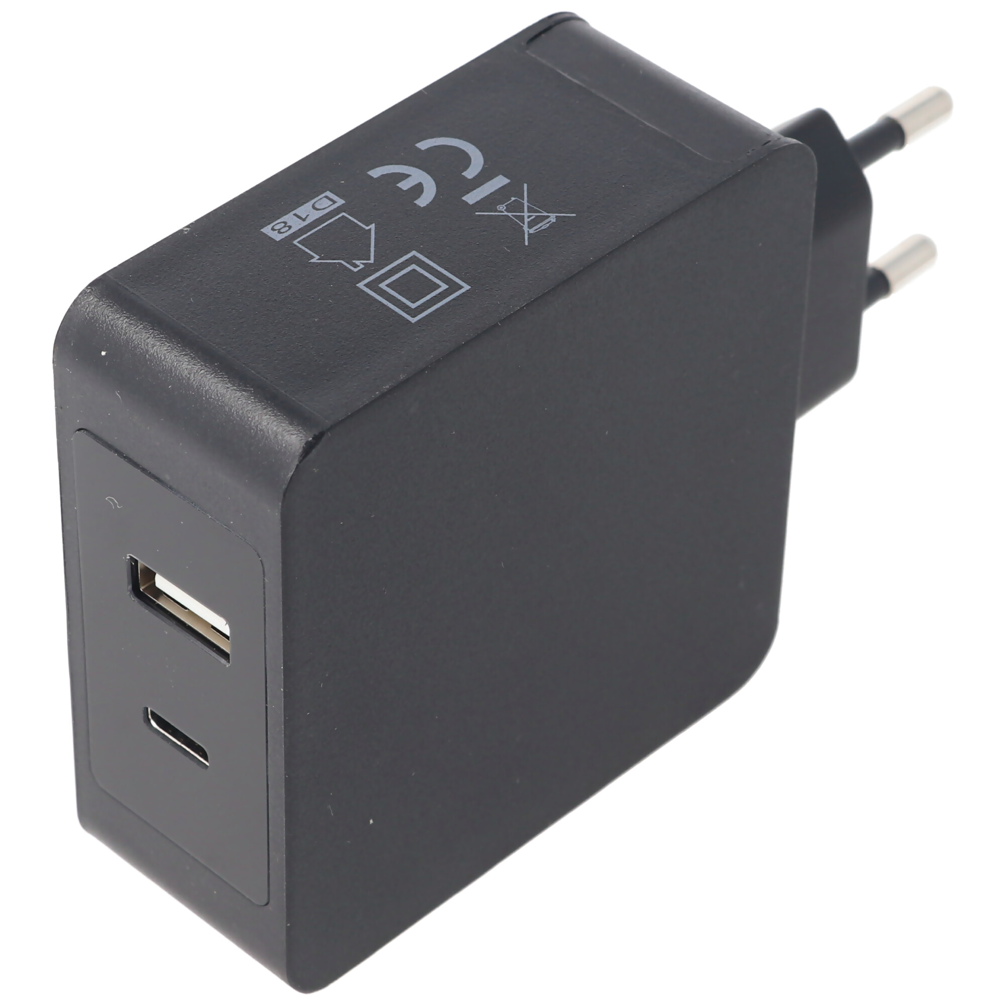 Type-C USB PD Netzteil 45W mit USB-C Ausgang und 12W USB-A lädt QC2.0, QC3.0 und PD