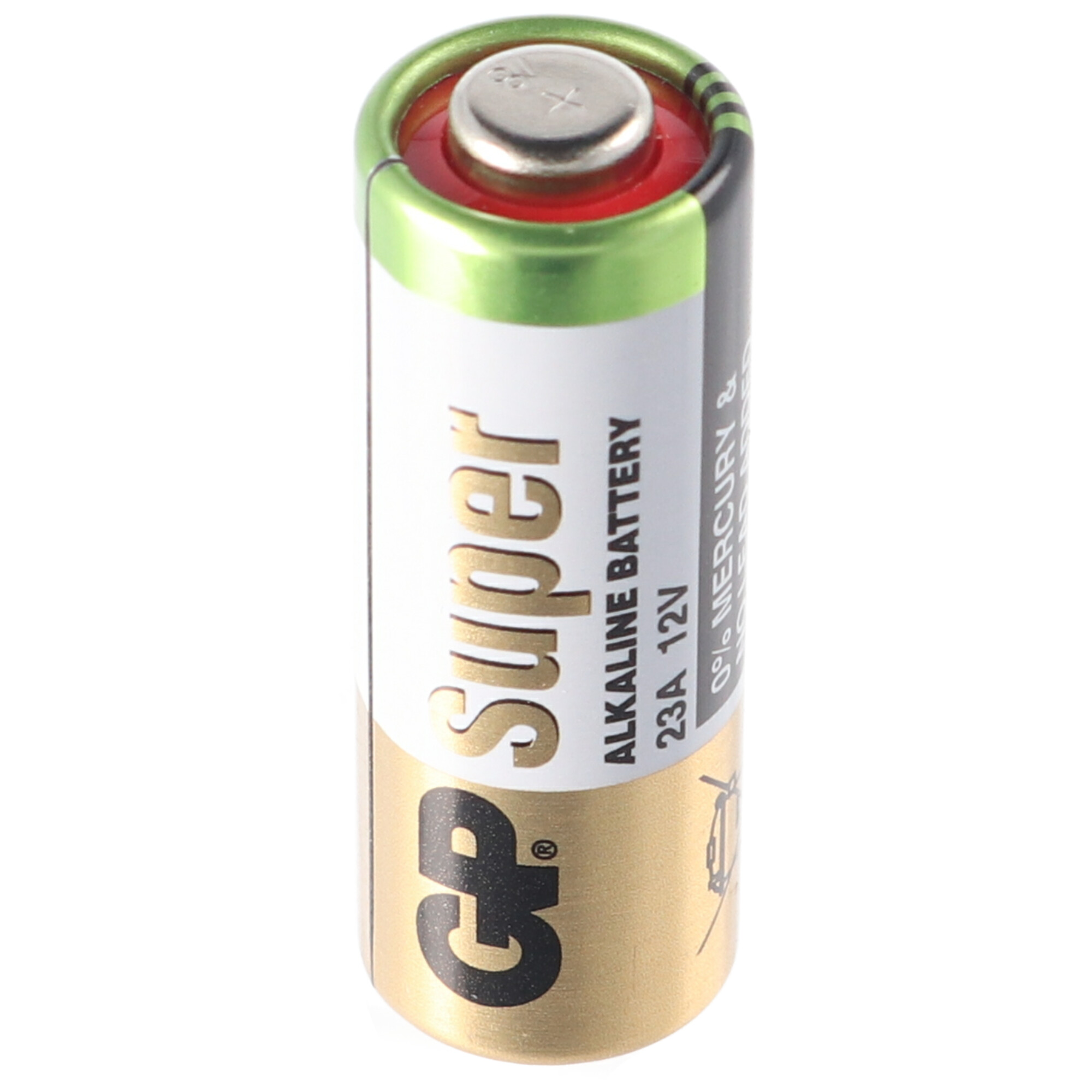 5 Stück GP23A 12 Volt Super High Voltage Alkaline Batterie 23Ae, A23, VA23GA, MS21, MN21, 8LR932, 28x10mm