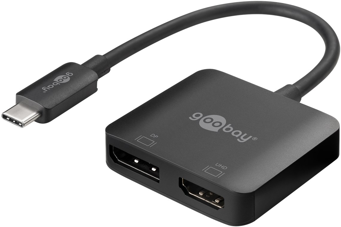 Goobay USB-C™-Adapter auf DisplayPort und HDMI™ - USB-C™-Stecker > HDMI™-Buchse (Typ A)