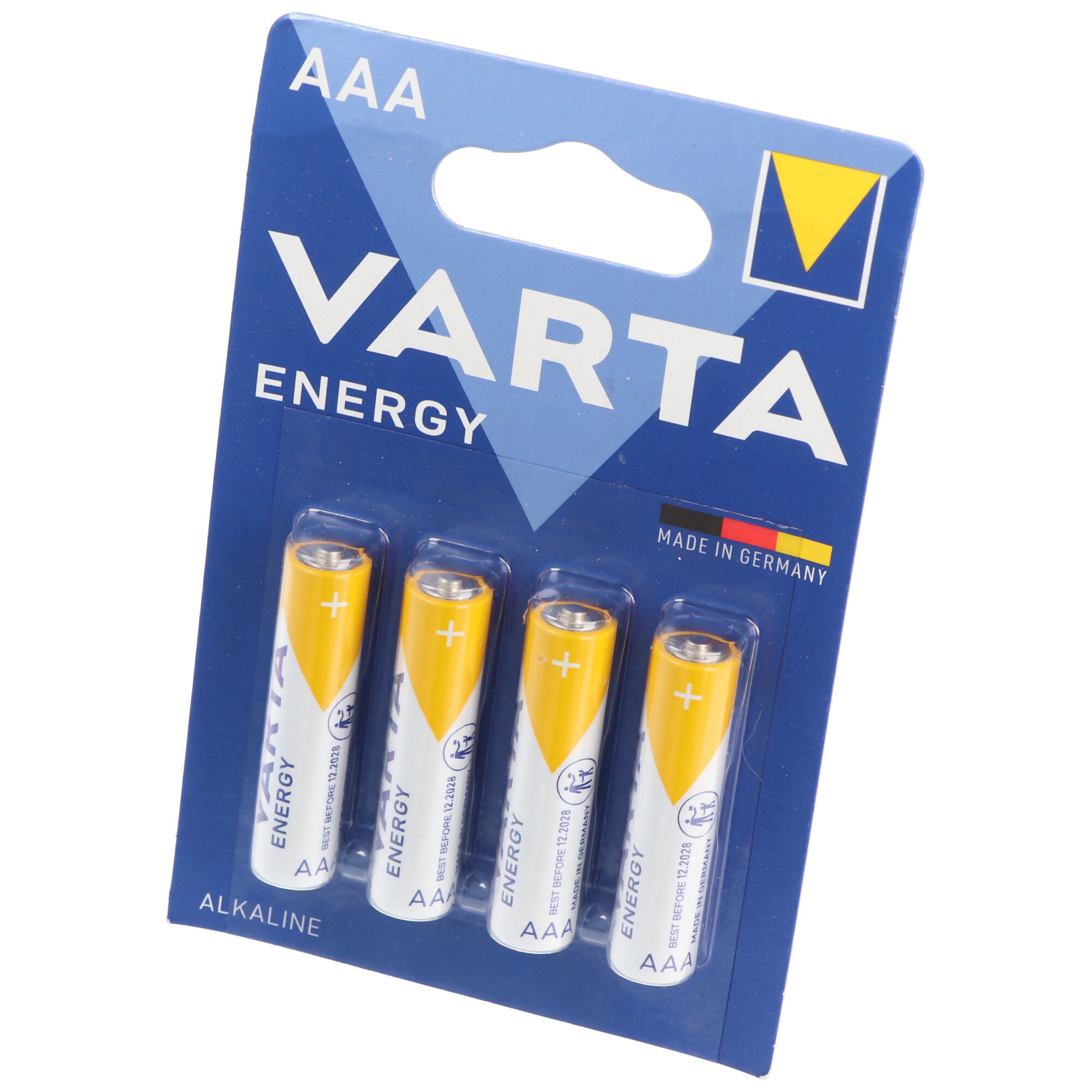 Varta Energy Batterie Alkaline, Micro, AAA, LR03, 1.5V 4er Pack