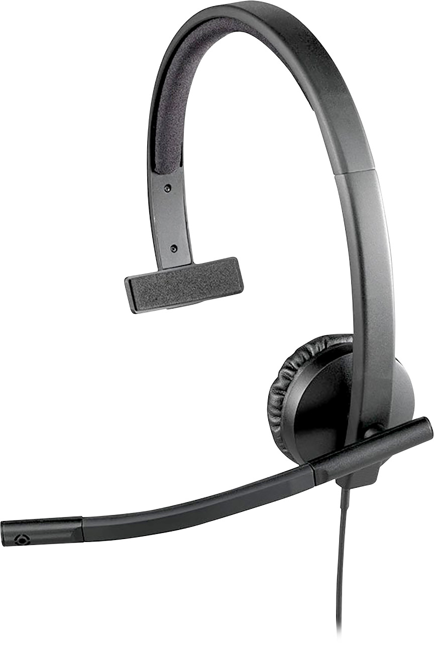 Logitech Headset H570e, USB, Mono schwarz, Business