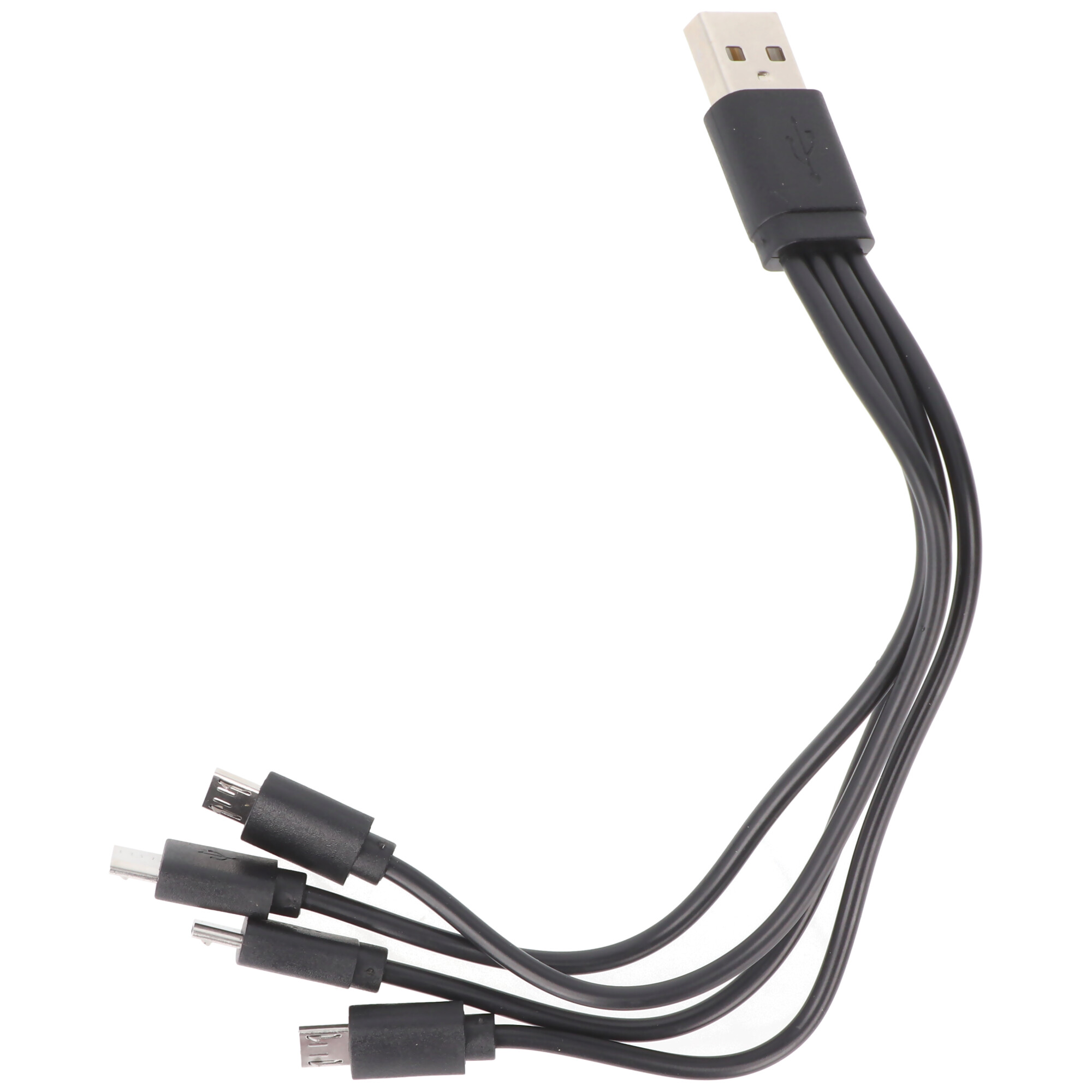 USB-Verteiler Typ-A auf 4 x Micro USB Länge: 0,2 m bis 2,1A, Kabel /  Adapter, Kabel, TV, Musik und Zubehör