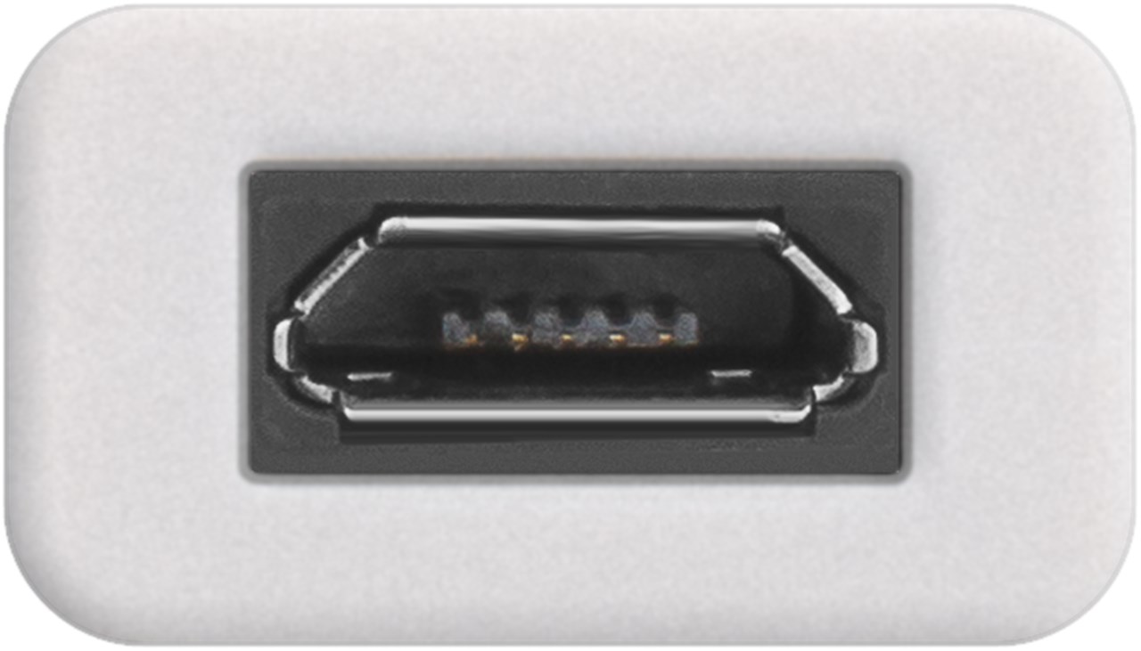 Goobay Adapter USB-C™ auf USB 2.0 Micro-B, weiß - USB-C™-Stecker > USB 2.0-Micro-Buchse (Typ B)