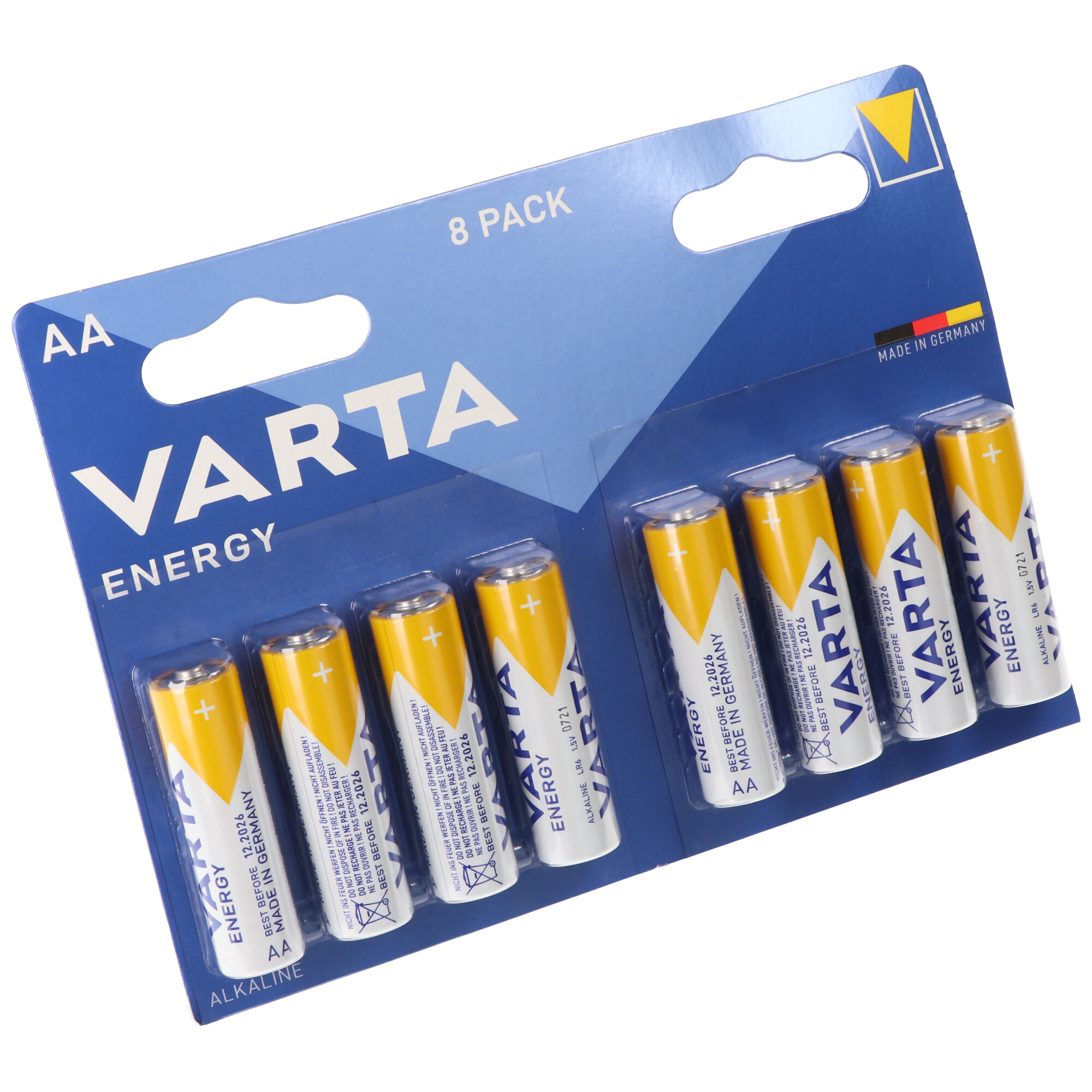 Varta Energy Batterie Alkaline, Mignon, AA, LR06, 1.5V 8er Pack