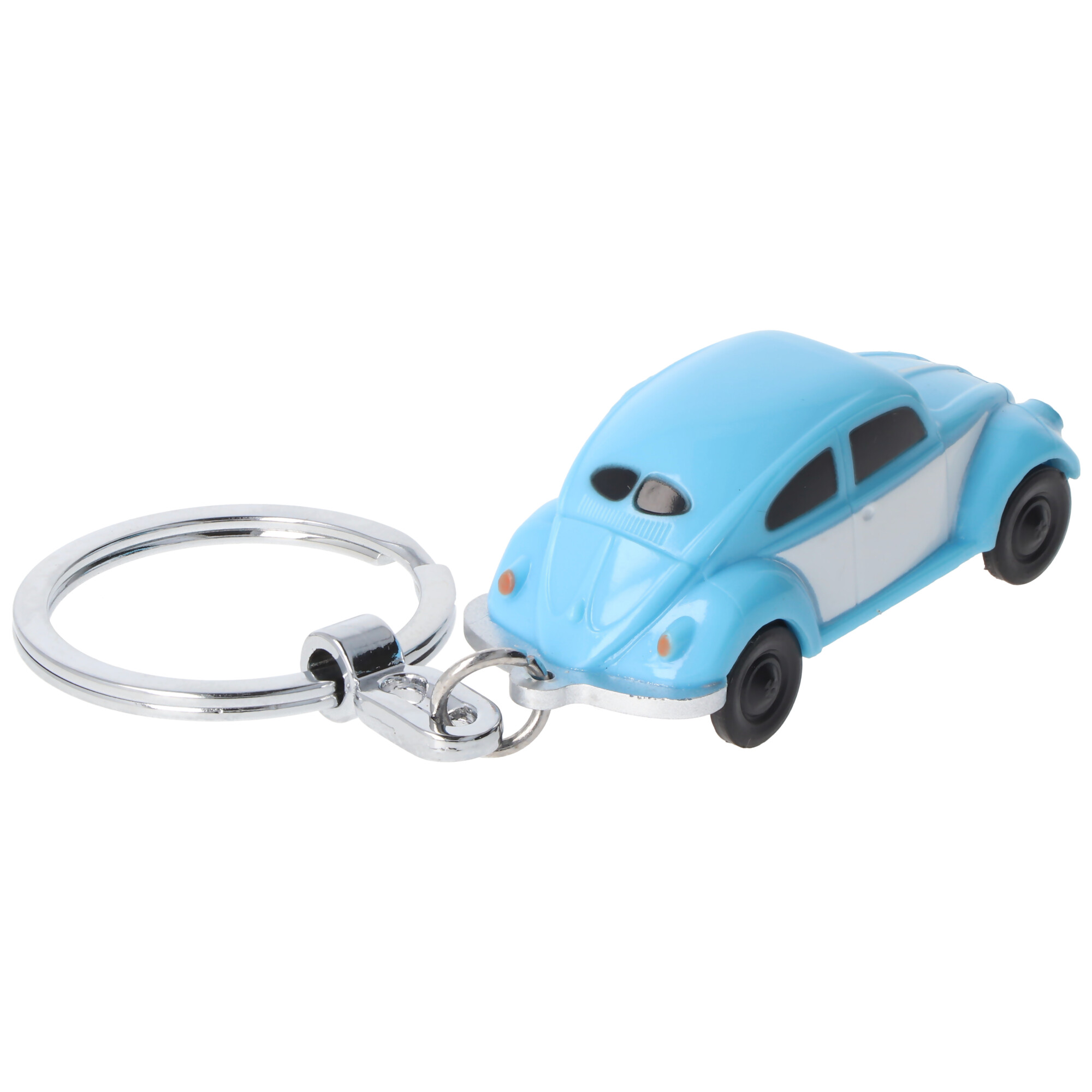 LED-Schlüsselanhänger Volkswagen VW Käfer in der Farbe blau 1:87 Boxer