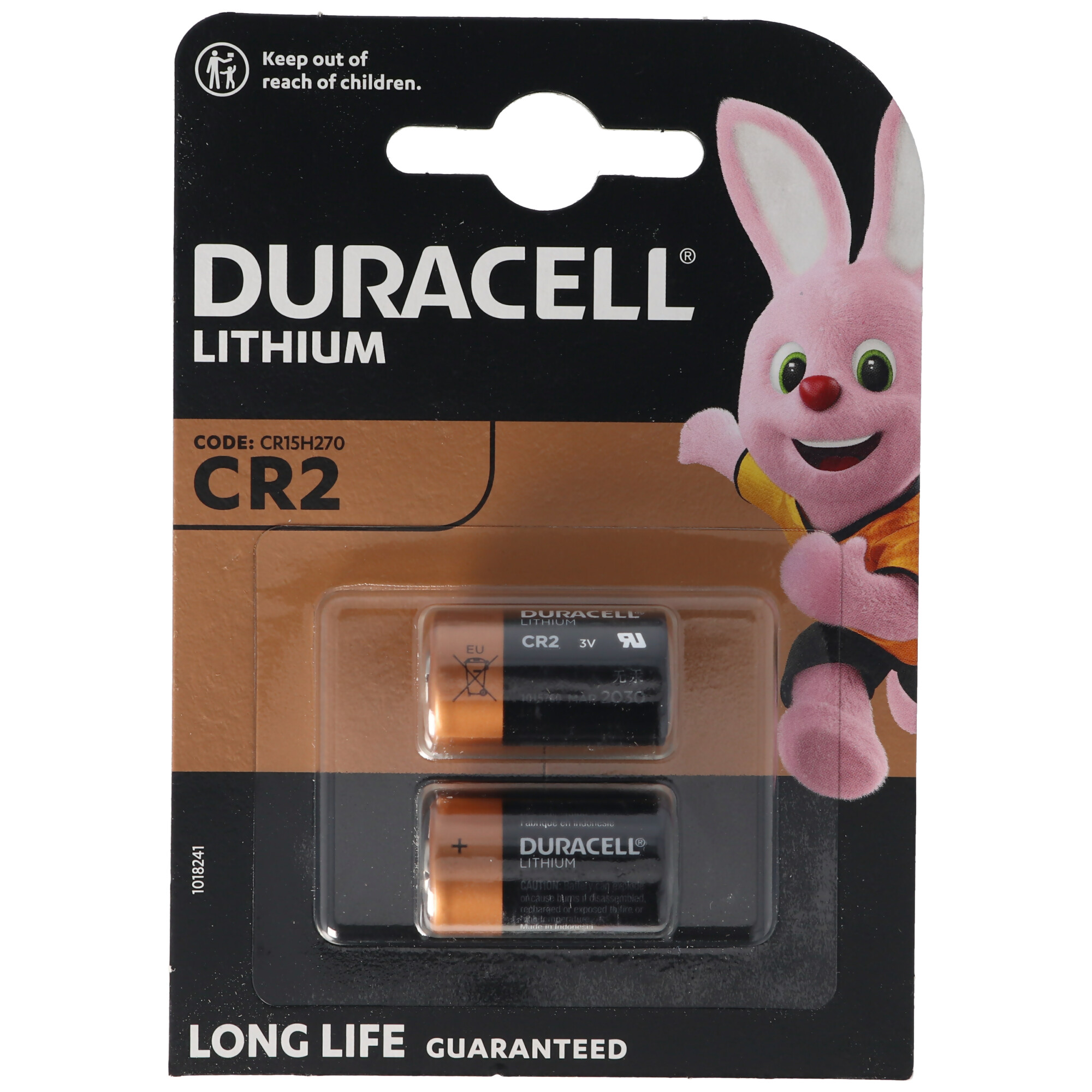Duracell Photobatterie CR2 Ultra Lithium 3Vmax. 850mAh im 2er Blister, CR15H270