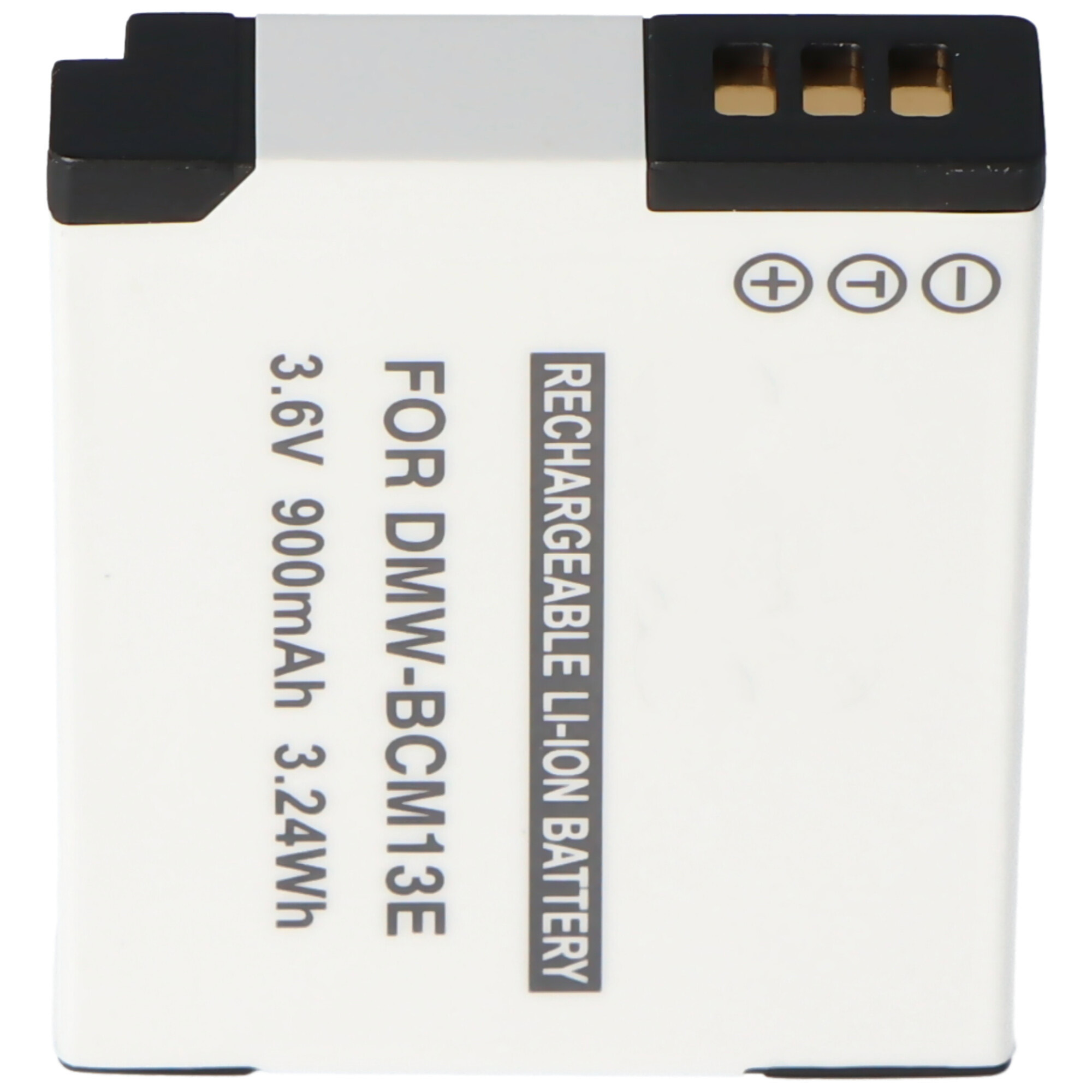 DMW-BCM13 Qualitäts-Akku von AccuCell passend für Panasonic DMW-BCM13E Akku 3,7V, Ladeschlussspannung max. 4,2 Volt