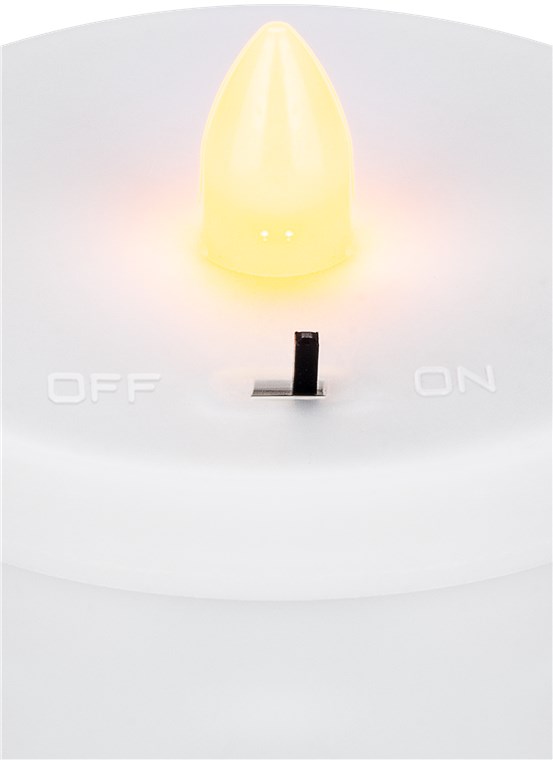 LED-Grablicht, rot mit realistischem Flackereffekt, batteriebetrieben (ohne 2x AA), für den Innen- und Außenbereich (IP44)