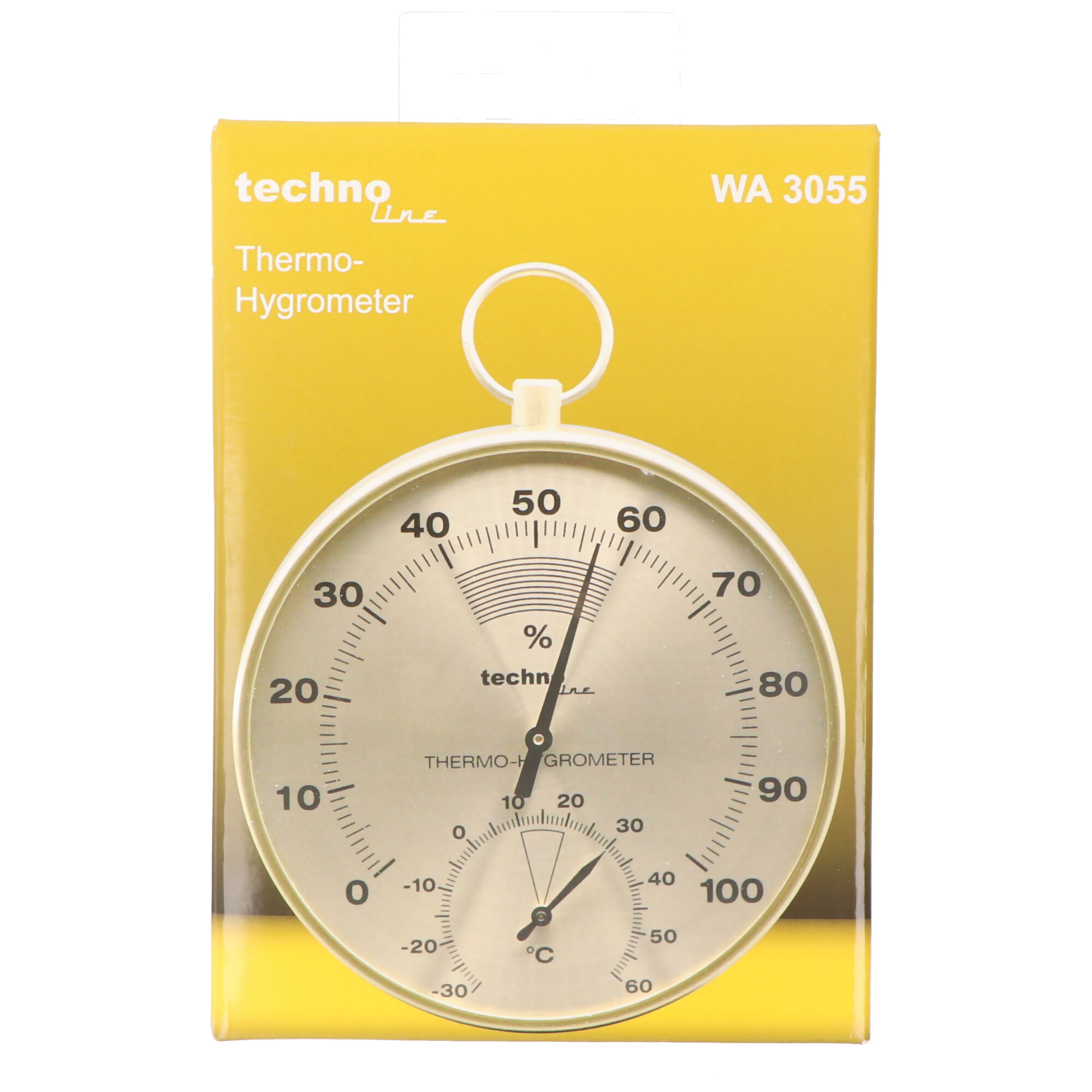 Technoline WA 3055 - edles Thermo-HygroMeter im Messing Design