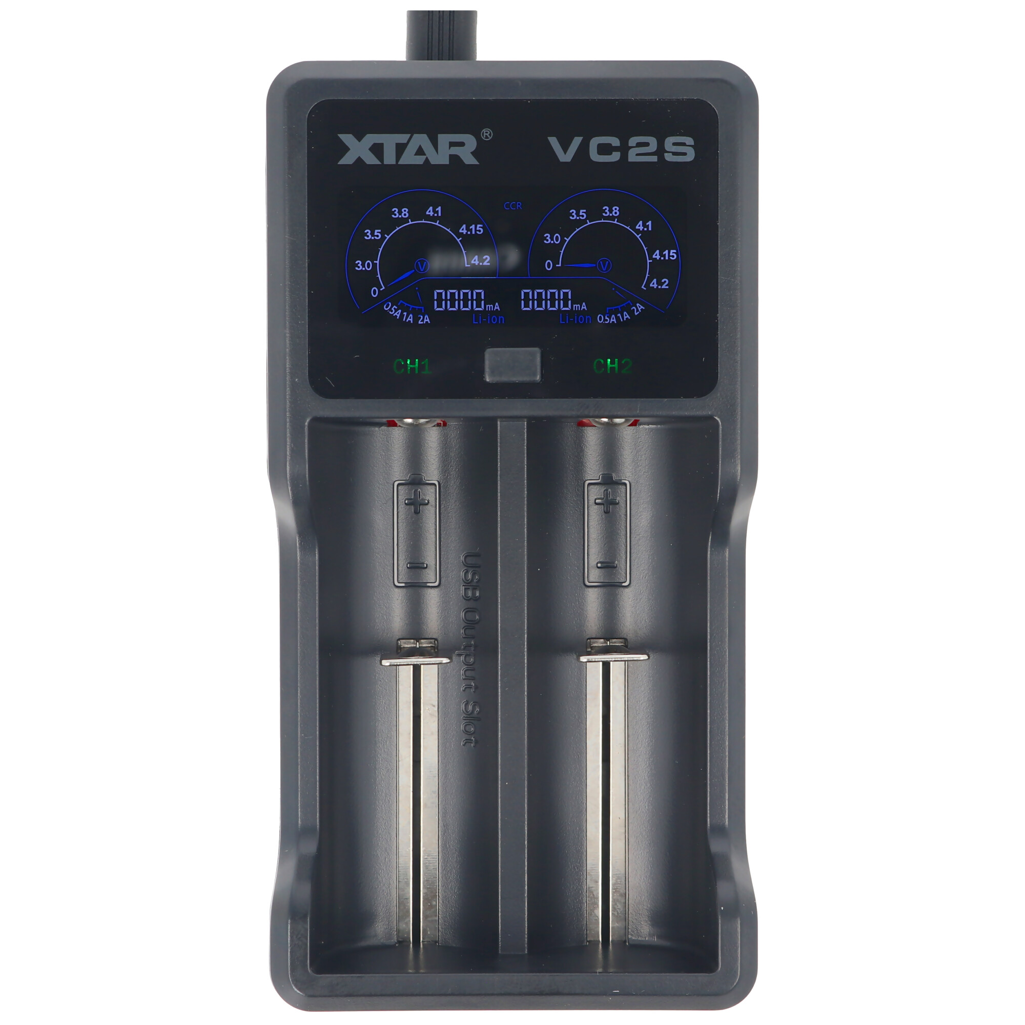 Xtar VC2S - Ladegerät für Li-Ion und NIMH Akku inklusive USB-Kabel
