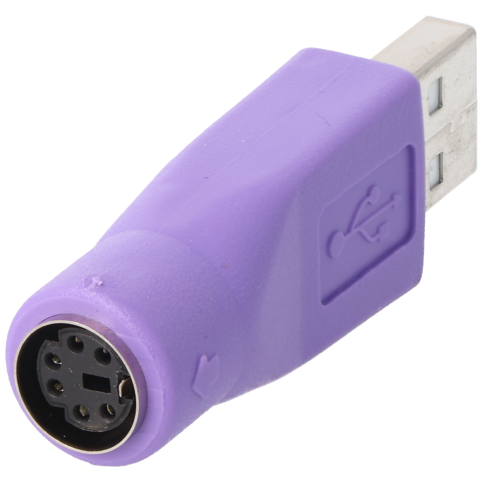 USB-Adapter vom A-Stecker zur PS/2-Buchse, für die Benutzung mit Kombo Tastatur