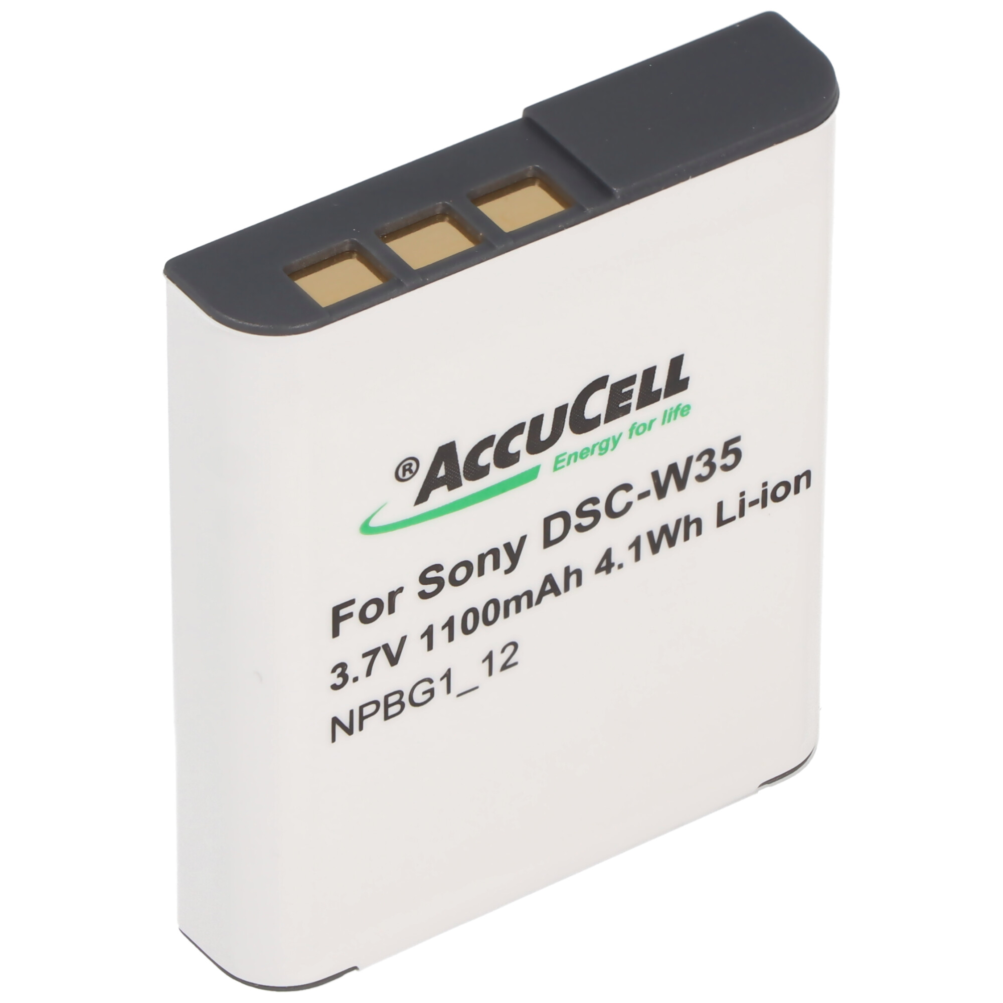 AccuCell Akku passend für Sony NP-BG1 Akku DSC-WX1, CYBER-SHOT DSC-W300 und