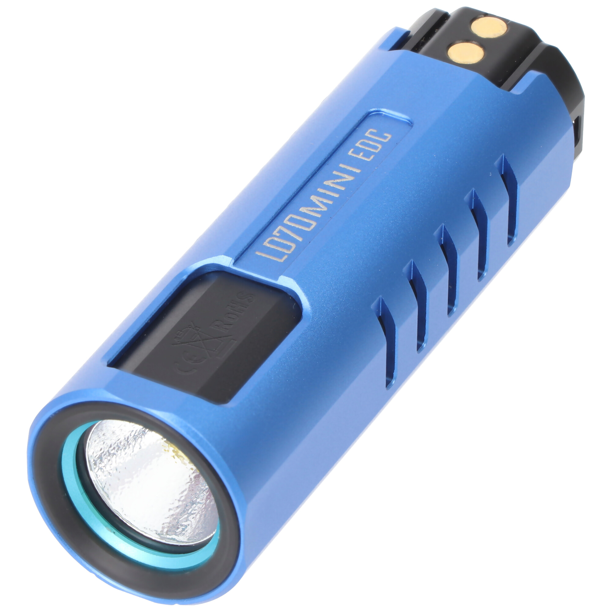Imalent LD70 Mini EDC LED-Taschenlampe blau mit 4000 Lumen, Leuchtweite max. 203 Meter