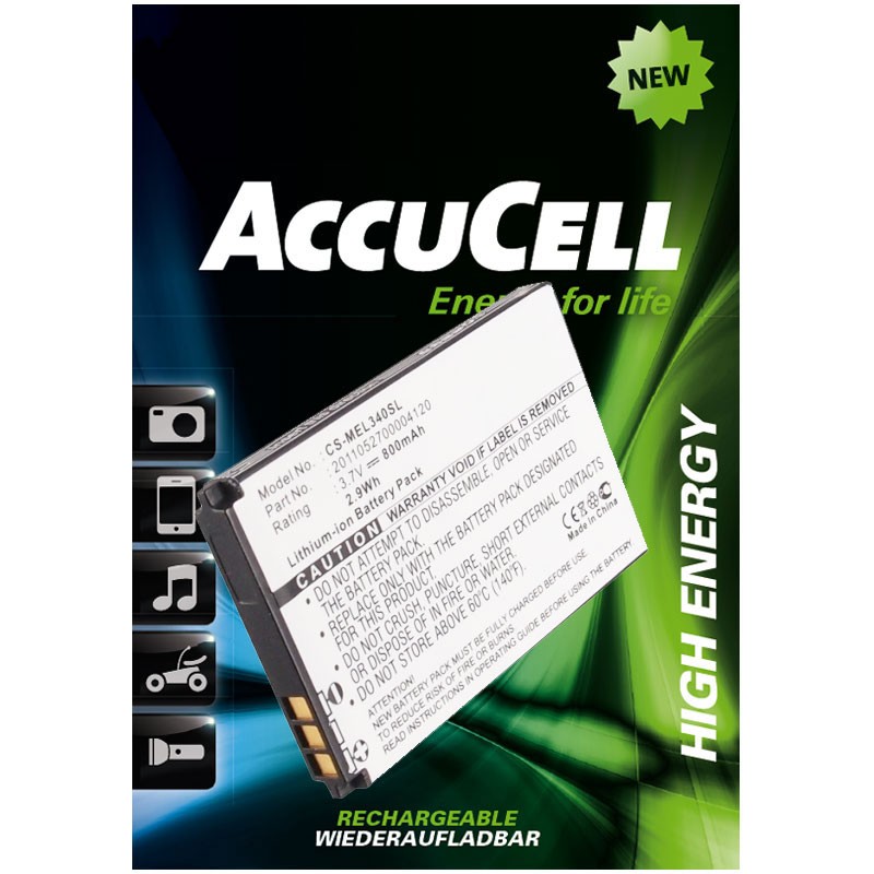 AccuCell Akku passend für Elson, Mobistel EL340, EL340 Dual, etc..