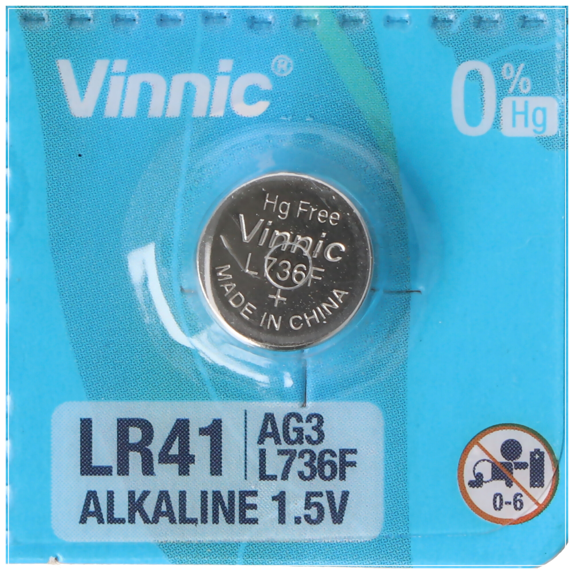 10 Stück Alkaline Batterie AG3, LR41 Alkaline Batterie L736F, AG3, L736 F, G3, G3A, SR41